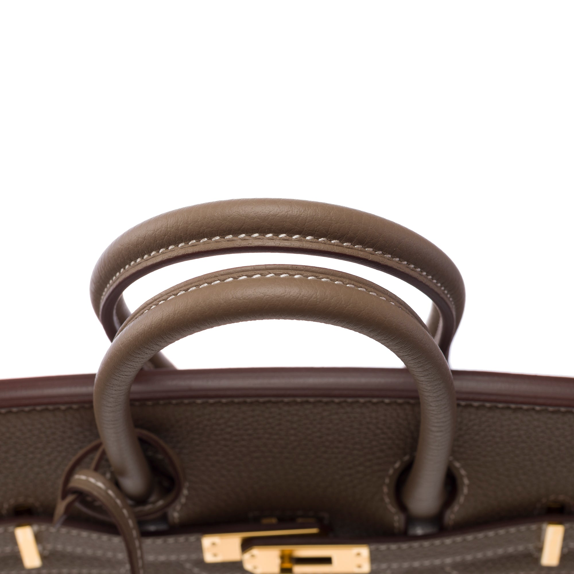 Sac HERMES Birkin 25 en Cuir Étoupe - 103838