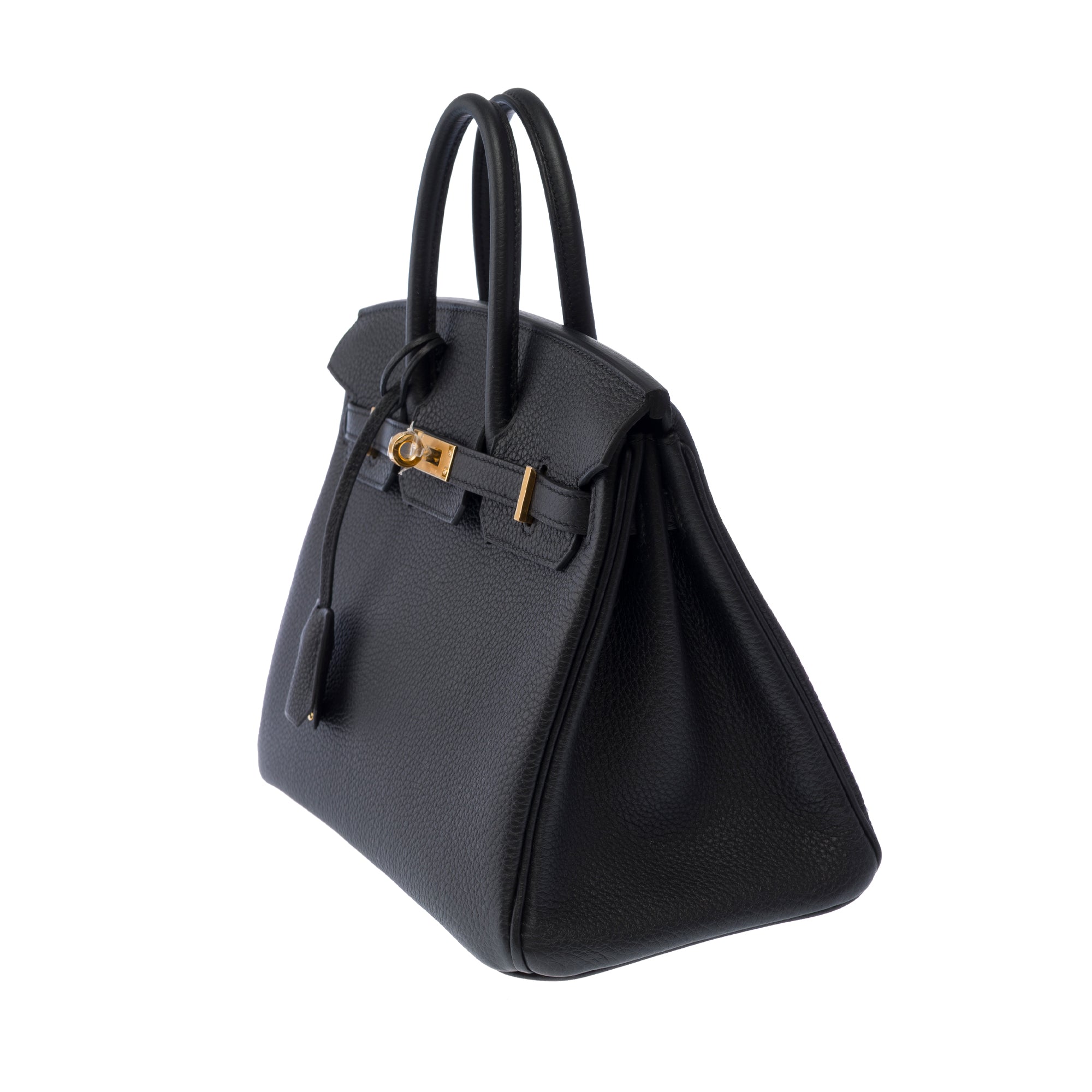 Sac HERMES Birkin 25 en Cuir Noir - 103870