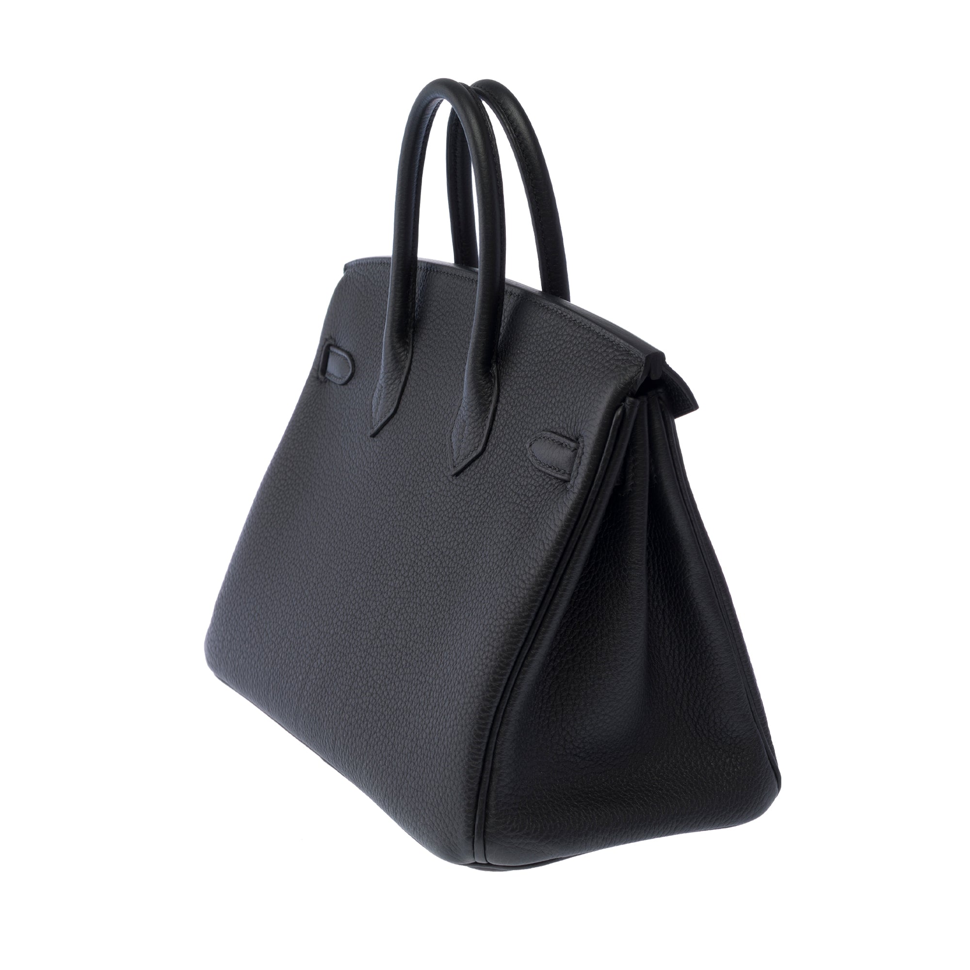Sac HERMES Birkin 25 en Cuir Noir - 103870