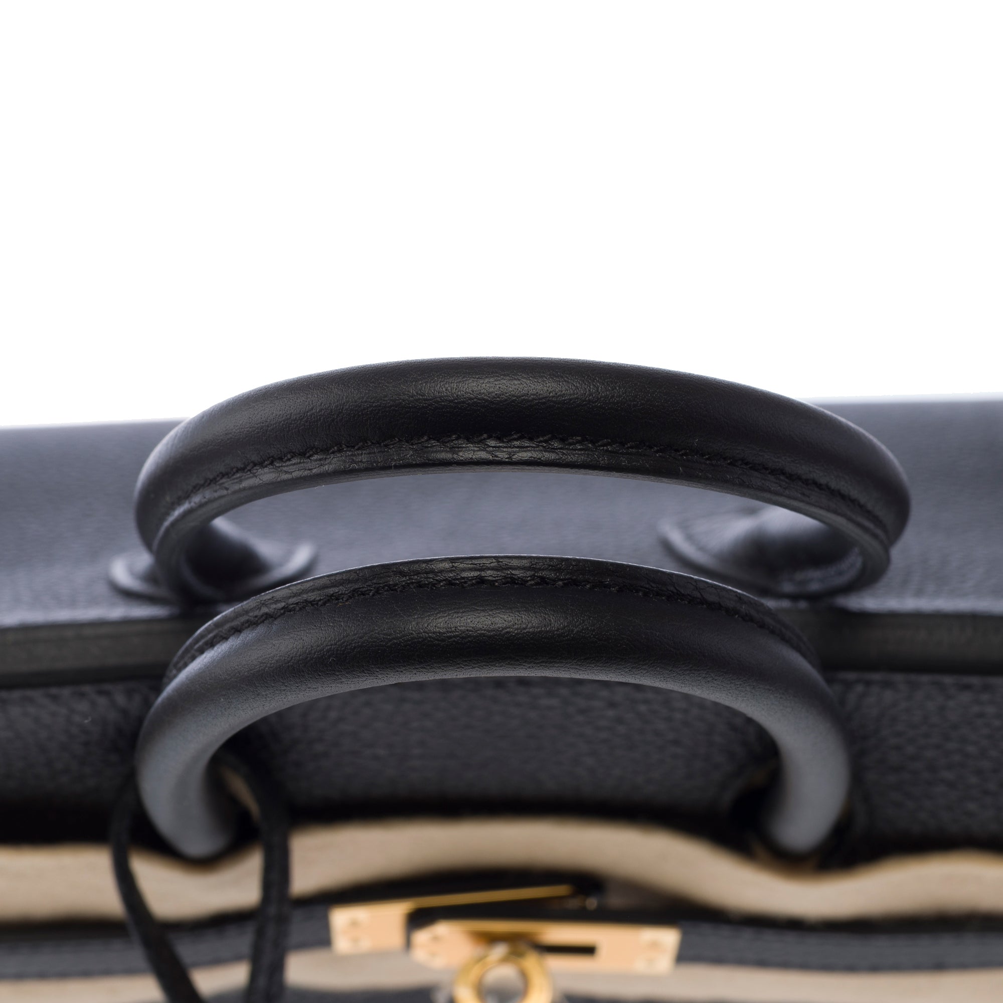 Sac HERMES Birkin 25 en Cuir Noir - 103870