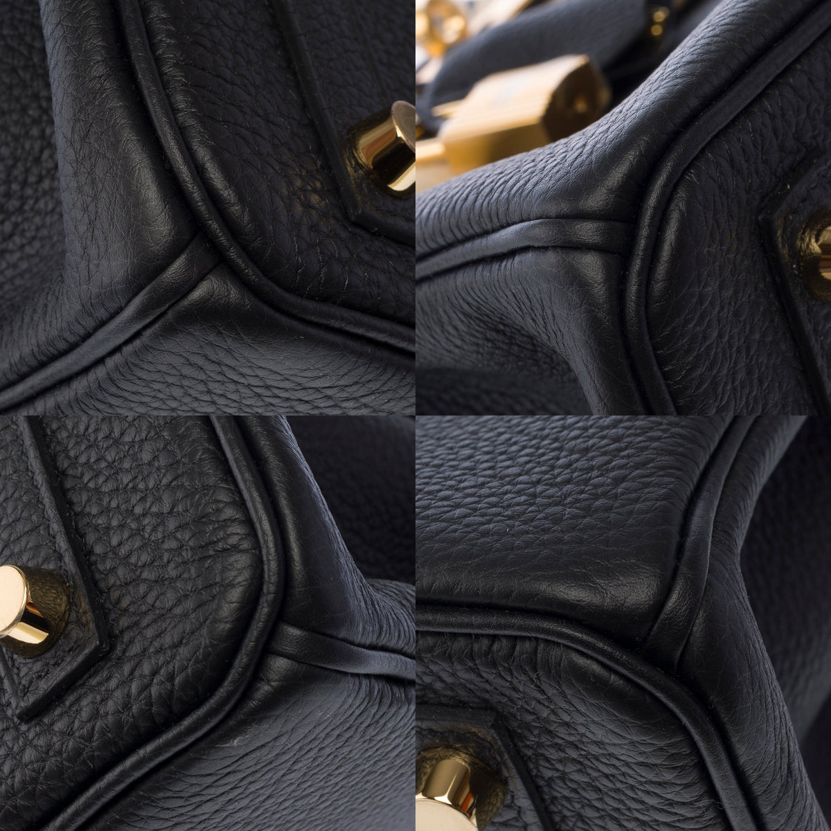 Sac HERMES Birkin 25 en Cuir Noir - 103870
