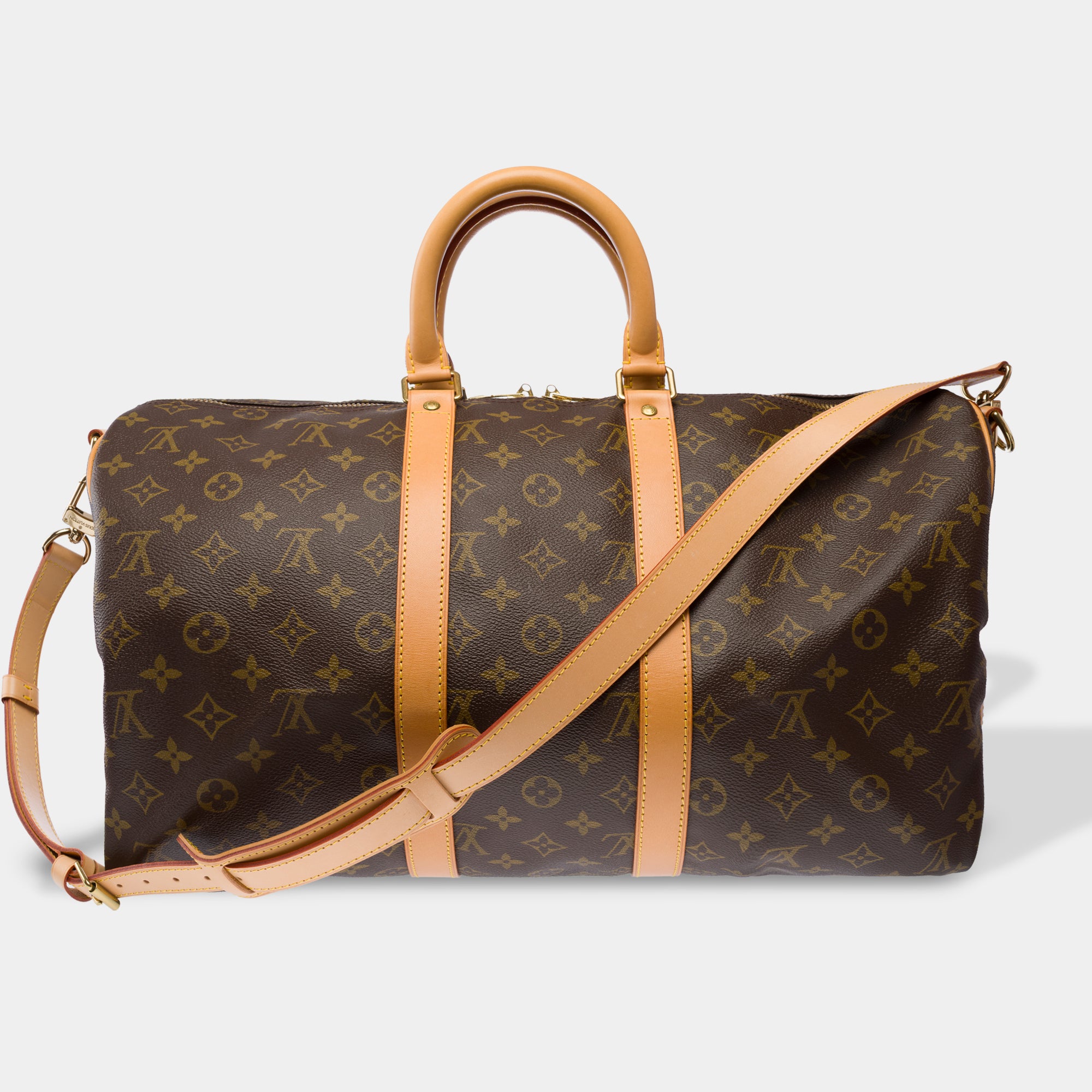 Sac LOUIS VUITTON Keepall en Toile Marron - 103853