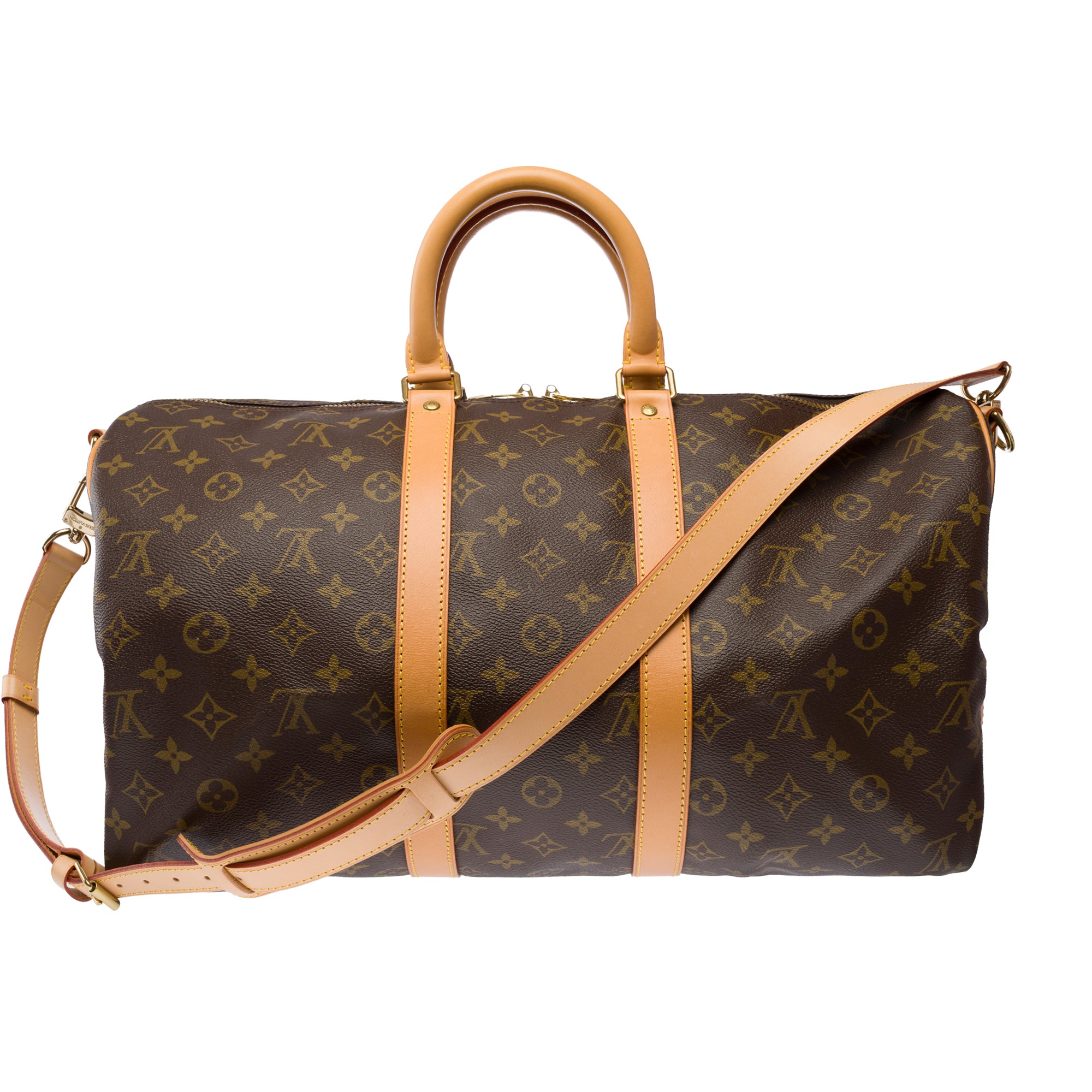 Sac LOUIS VUITTON Keepall en Toile Marron - 103853