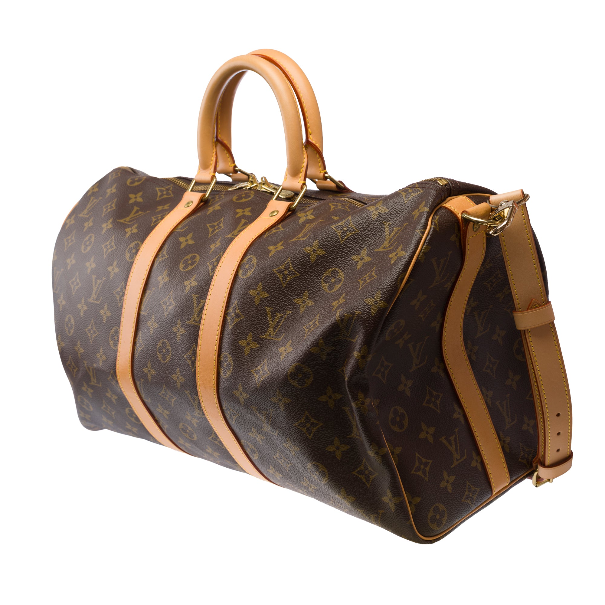 Sac LOUIS VUITTON Keepall en Toile Marron - 103853