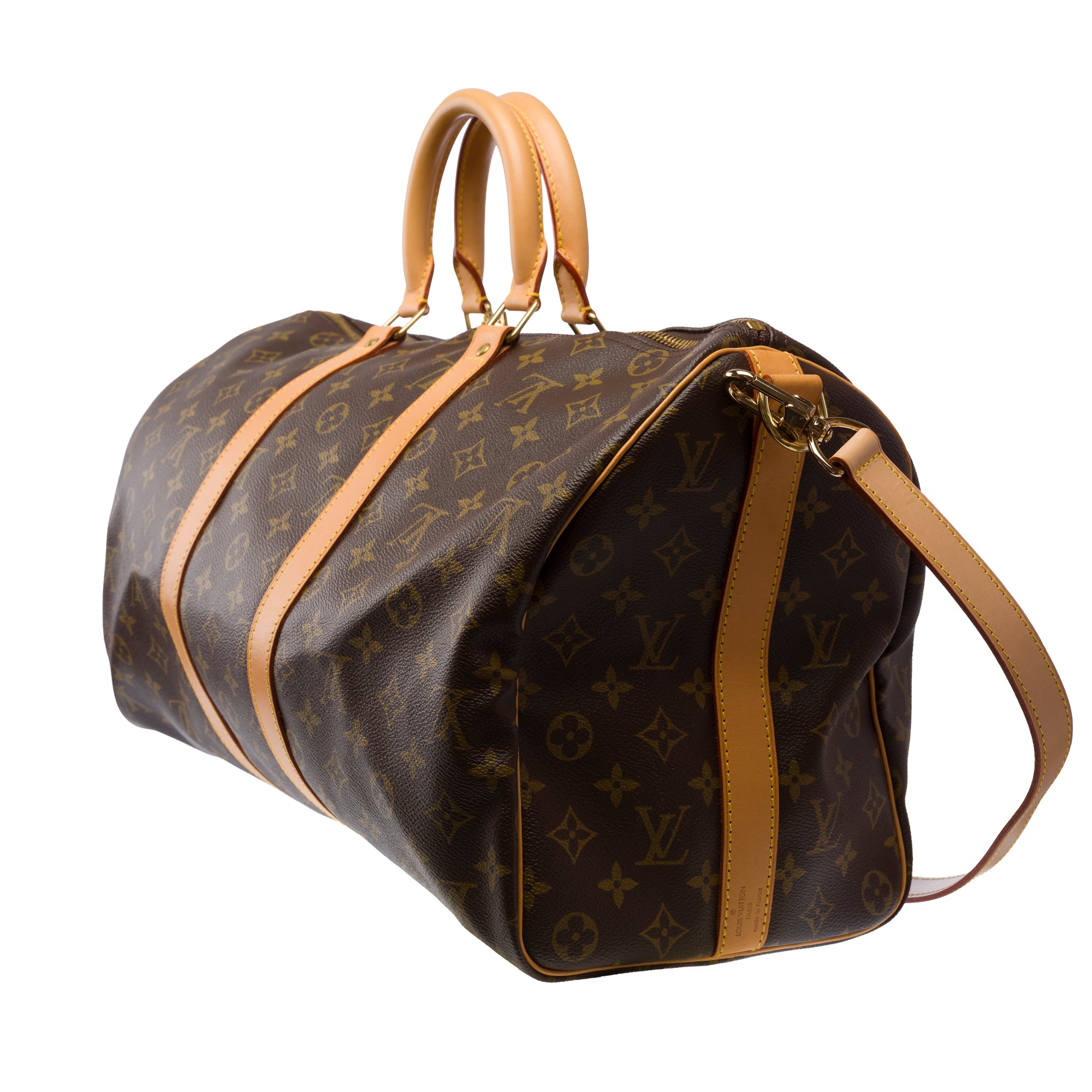 Sac LOUIS VUITTON Keepall en Toile Marron - 103853