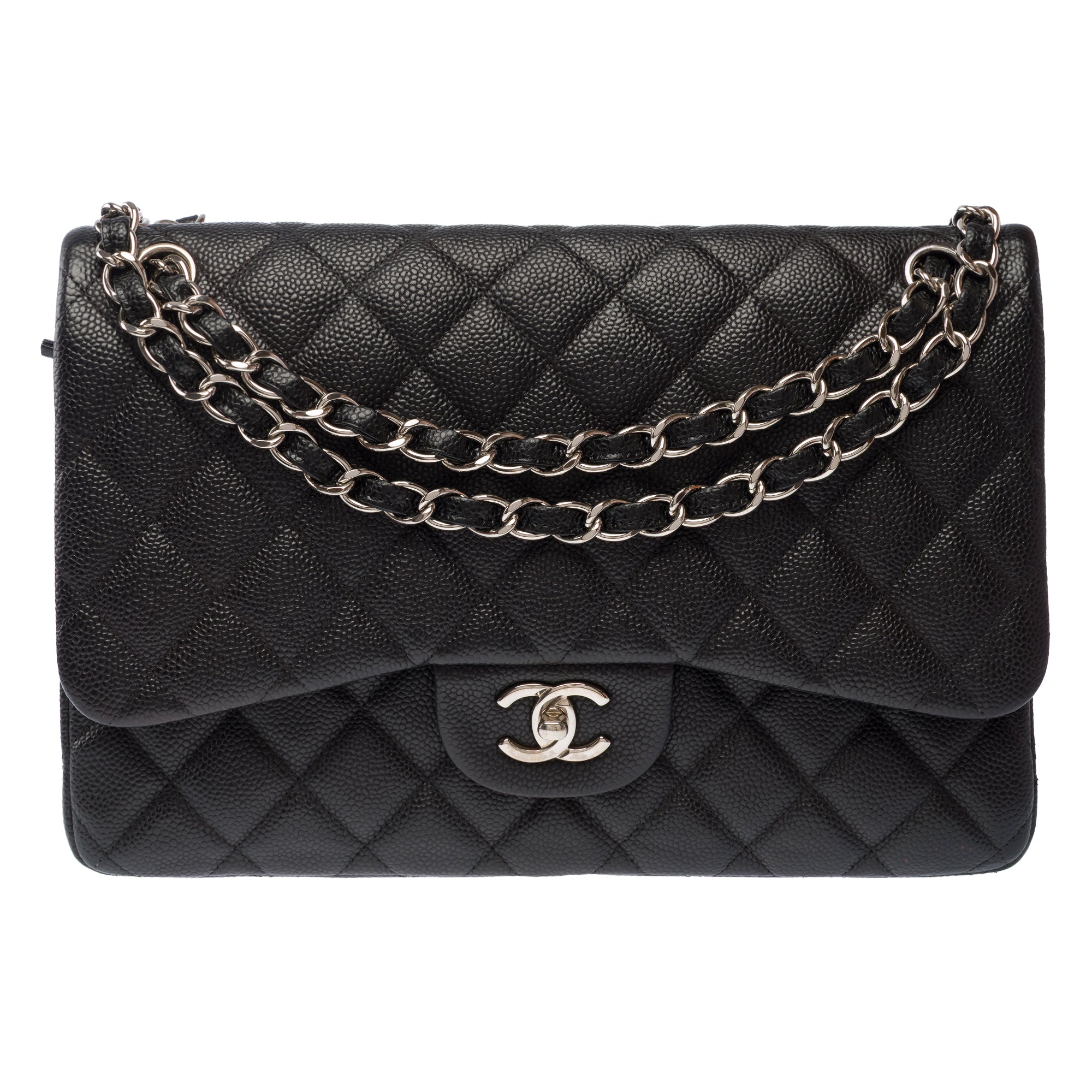 Sac CHANEL Timeless/Classique en Cuir Noir - 103868