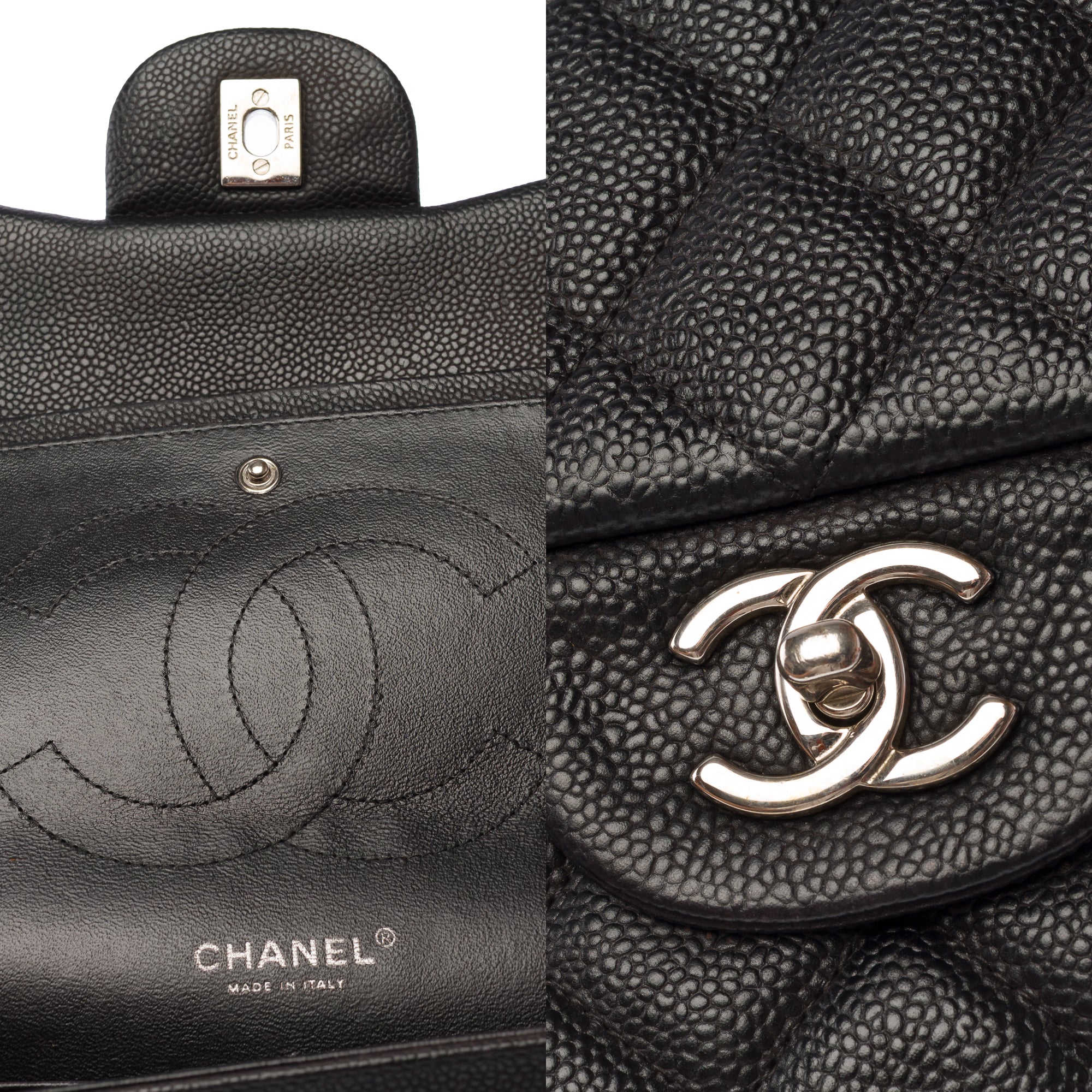 Sac CHANEL Timeless/Classique en Cuir Noir - 103868