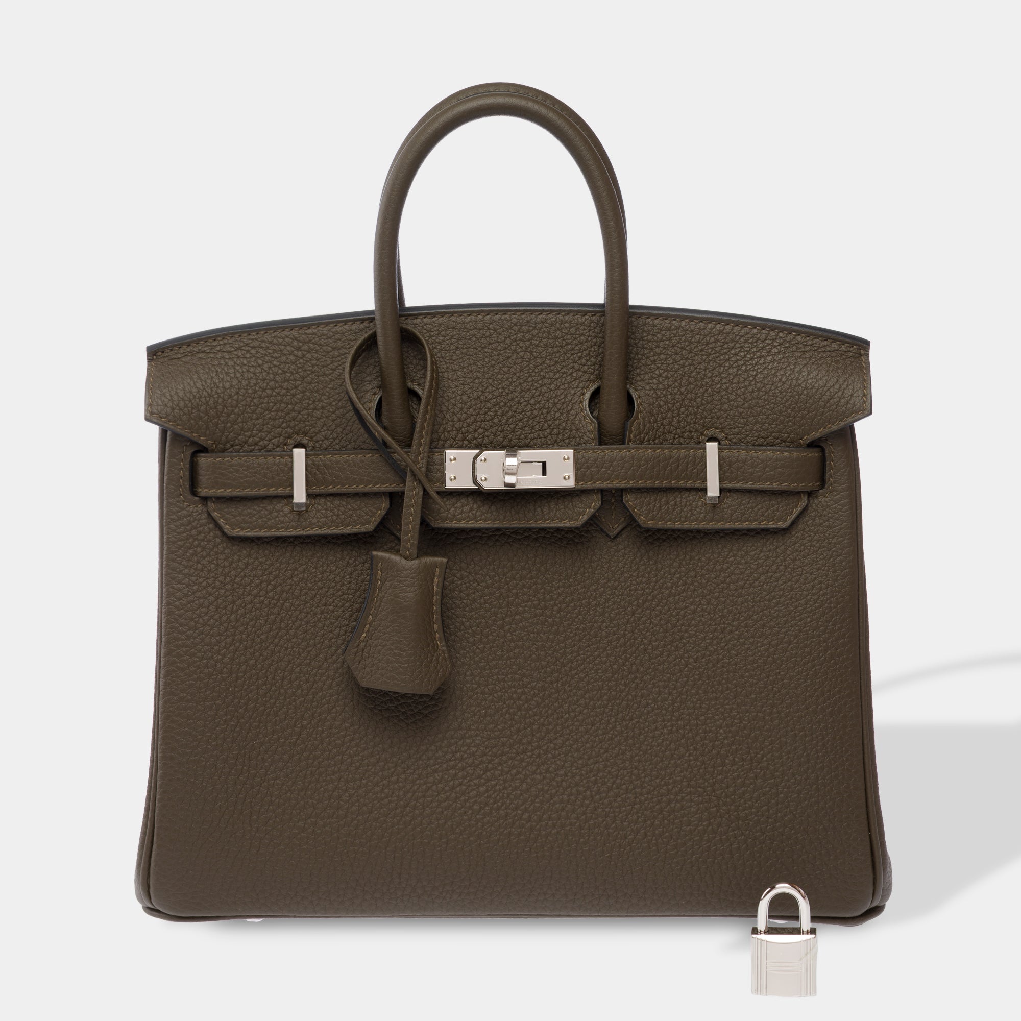 Sac HERMES Birkin 25 en Cuir Vert - 103874