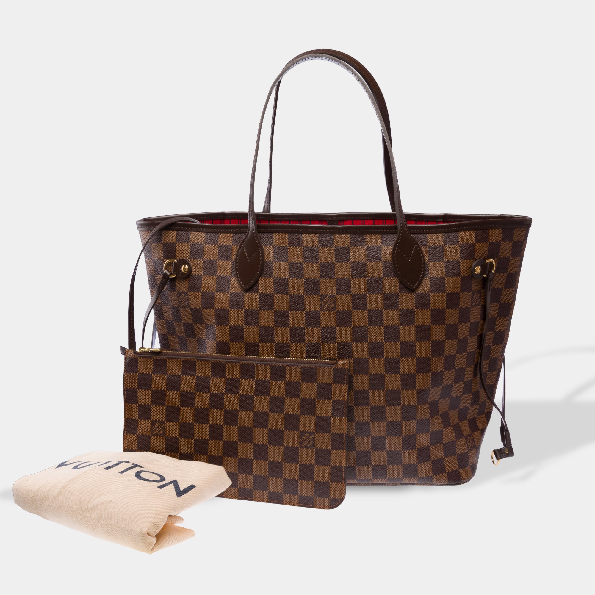 Sac LOUIS VUITTON Neverfull en Toile Marron - 103852