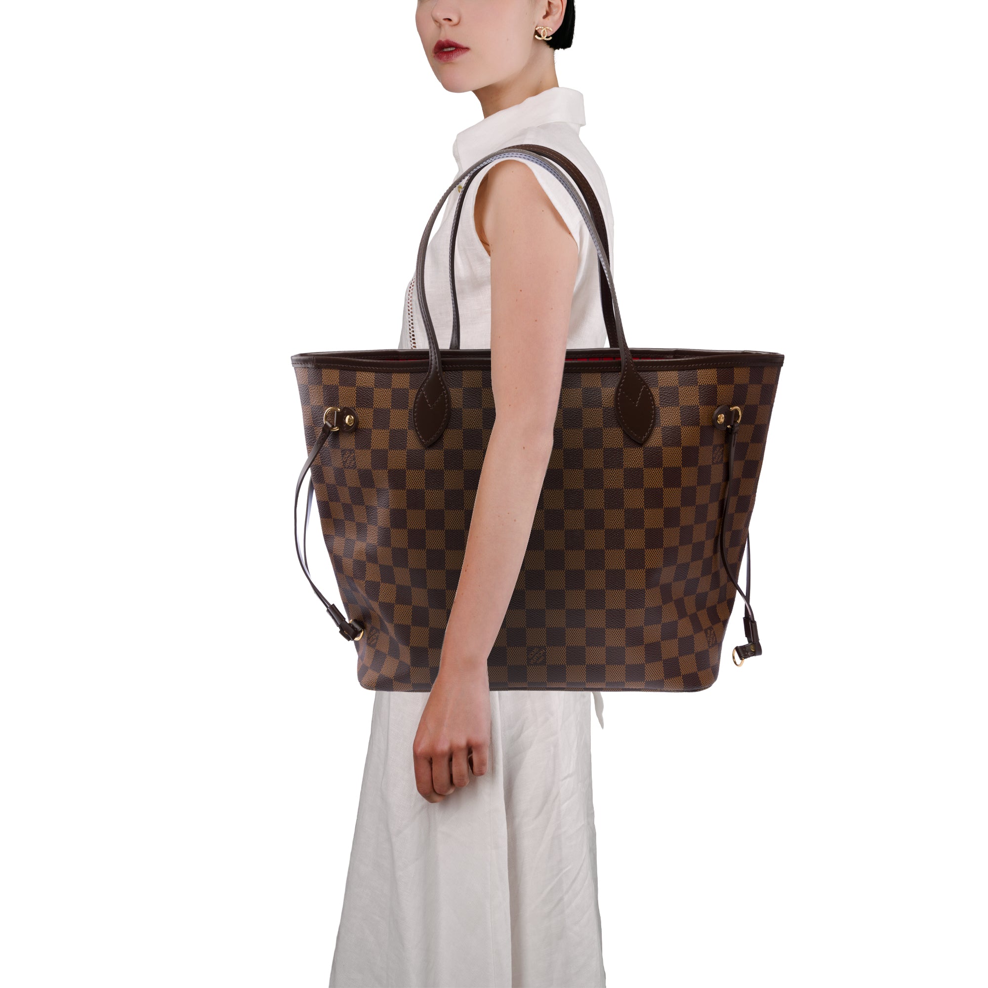 Sac LOUIS VUITTON Neverfull en Toile Marron - 103852