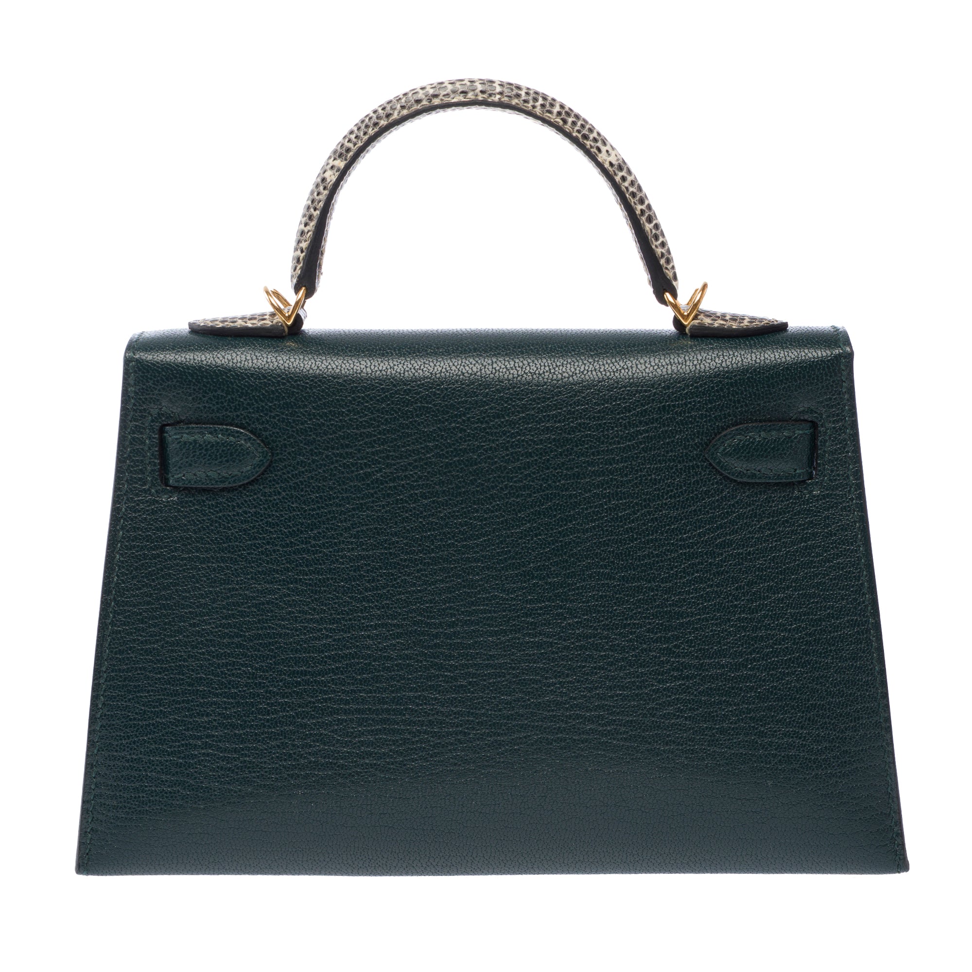 Sac HERMES Kelly Mini en Cuir Vert - 103842