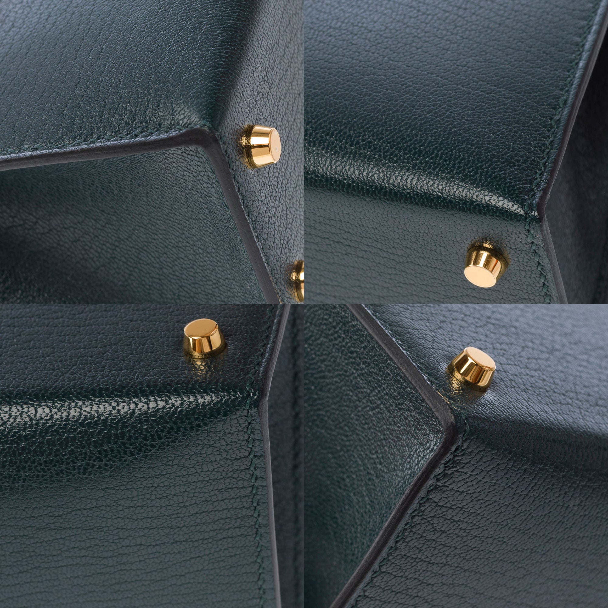 Sac HERMES Kelly Mini en Cuir Vert - 103842