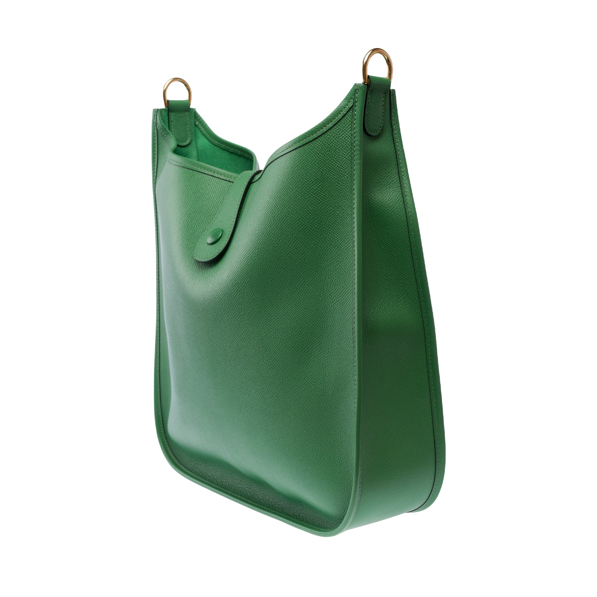 Sac HERMES Evelyne en Cuir Vert - 103861