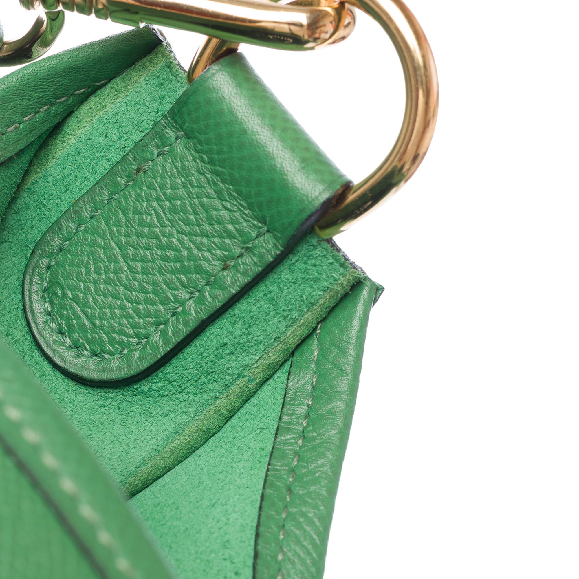 Sac HERMES Evelyne en Cuir Vert - 103861