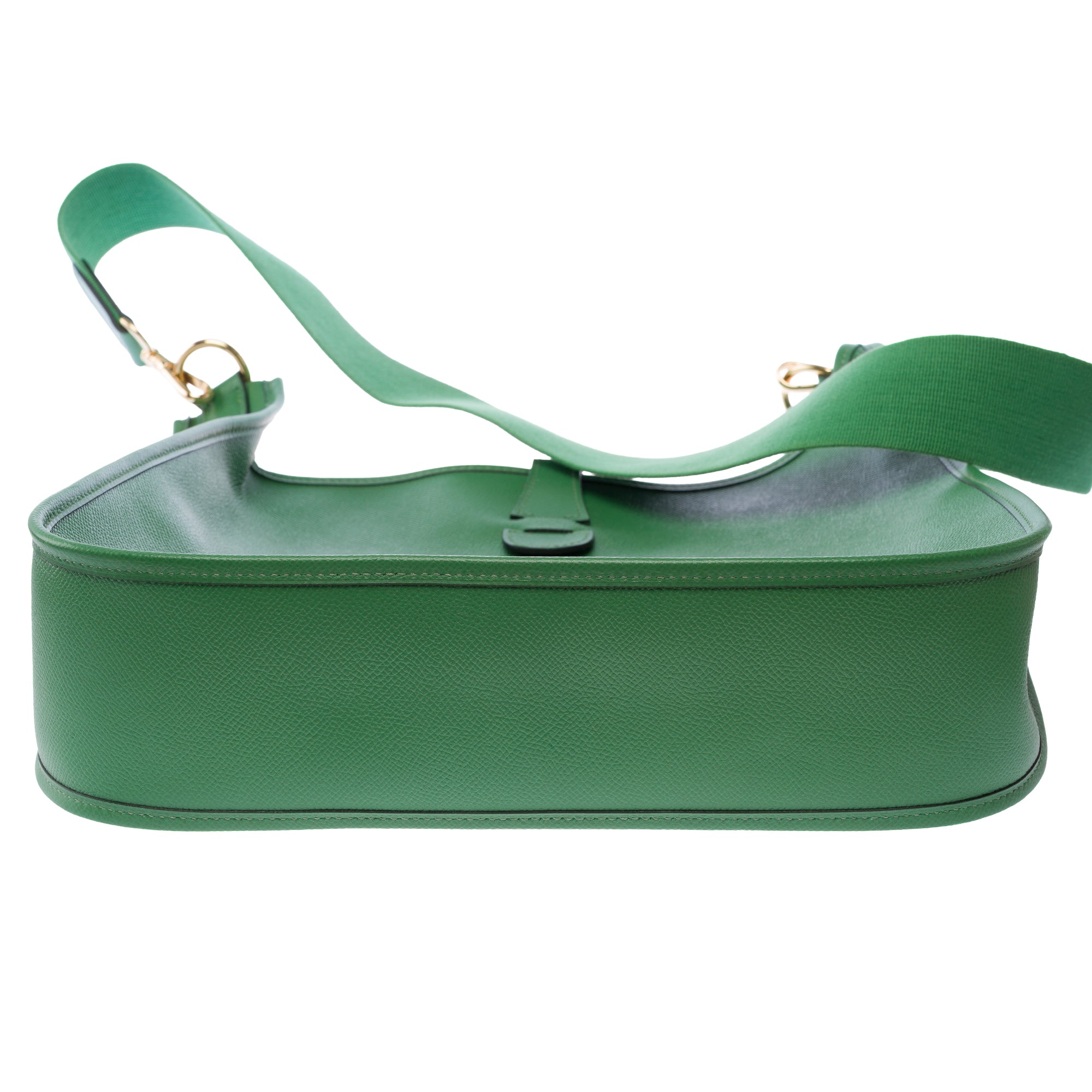 Sac HERMES Evelyne en Cuir Vert - 103861
