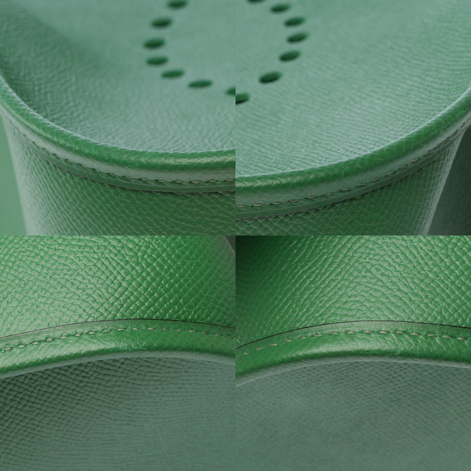 Sac HERMES Evelyne en Cuir Vert - 103861