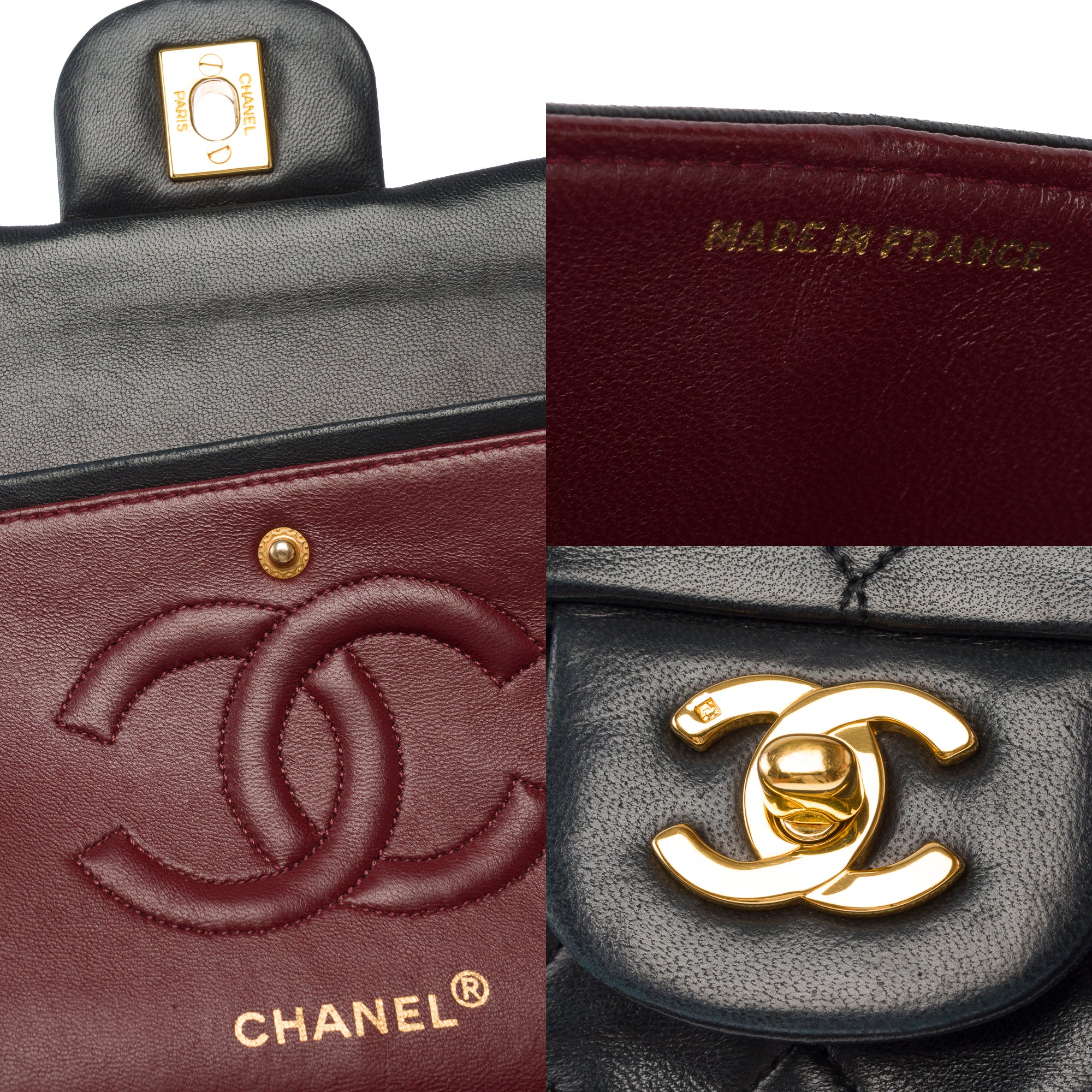 Sac CHANEL Timeless/Classique en Cuir Noir - 103862