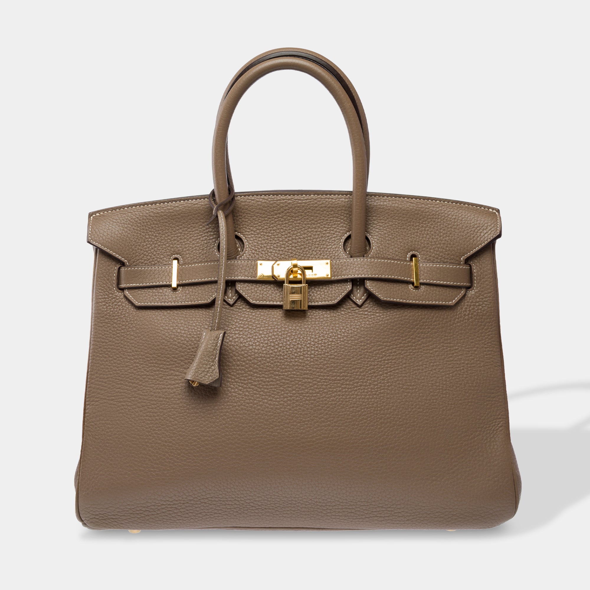 Sac HERMES Birkin 35 en Cuir Étoupe - 103873