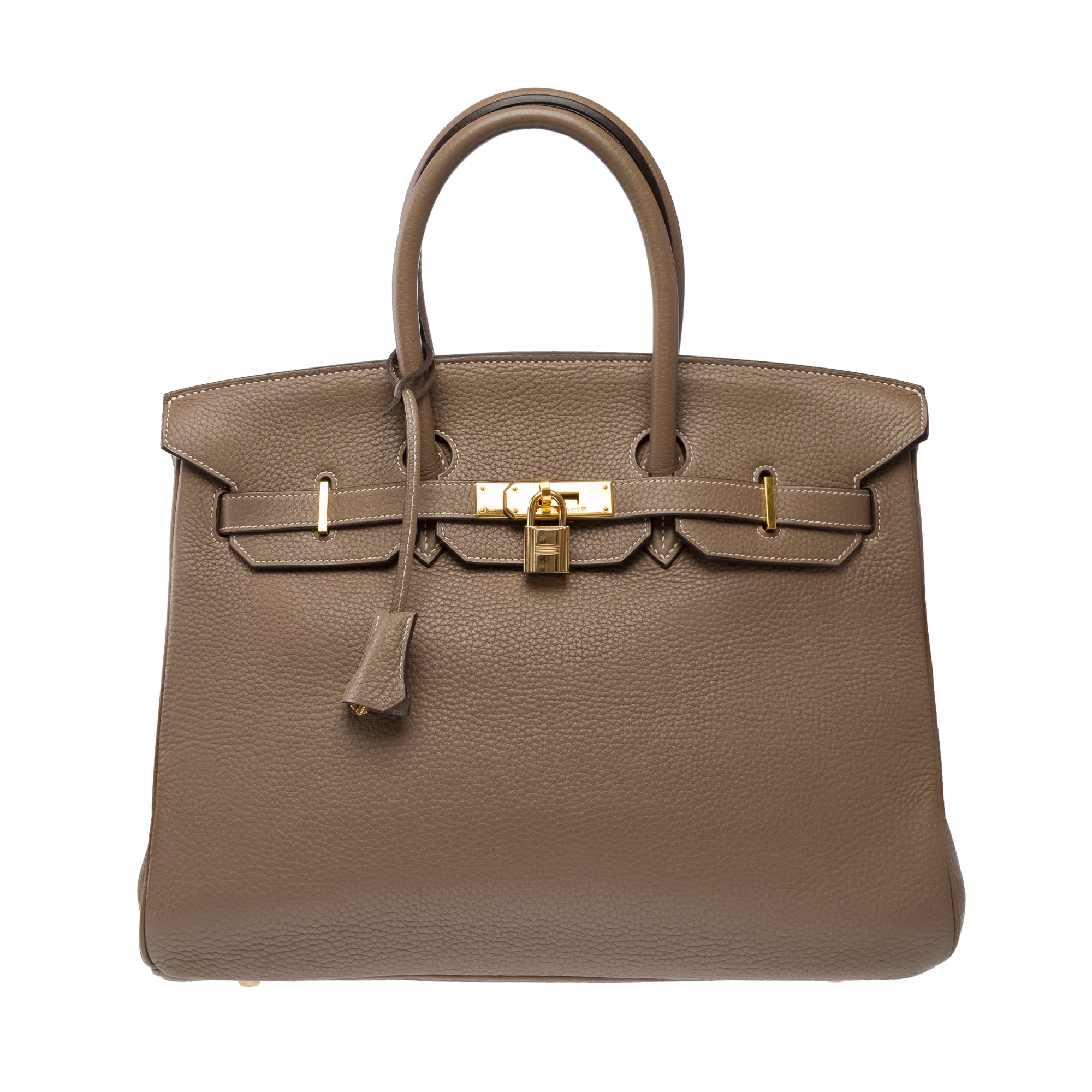 Sac HERMES Birkin 35 en Cuir Étoupe - 103873