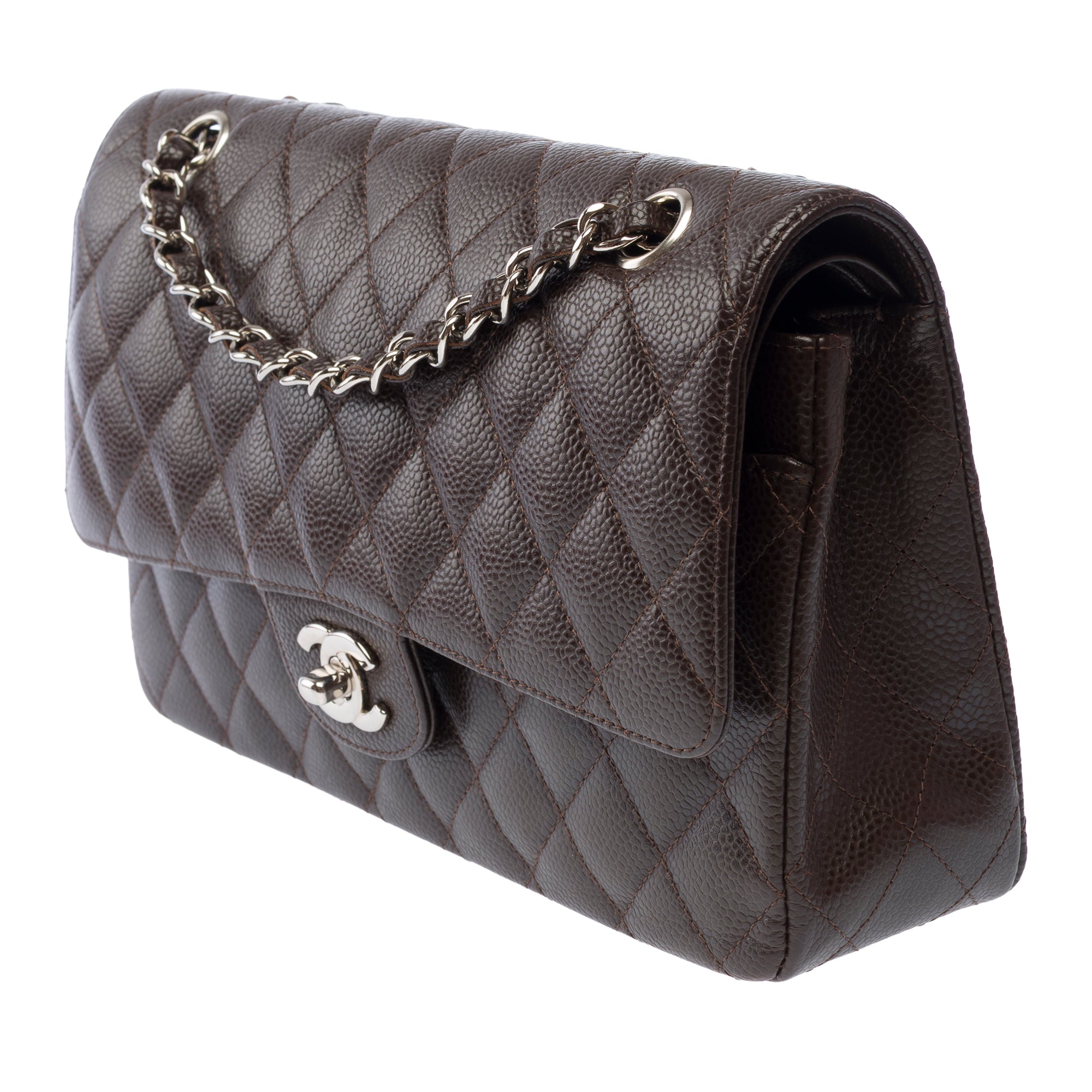 Sac CHANEL Timeless/Classique en Cuir Marron - 103846
