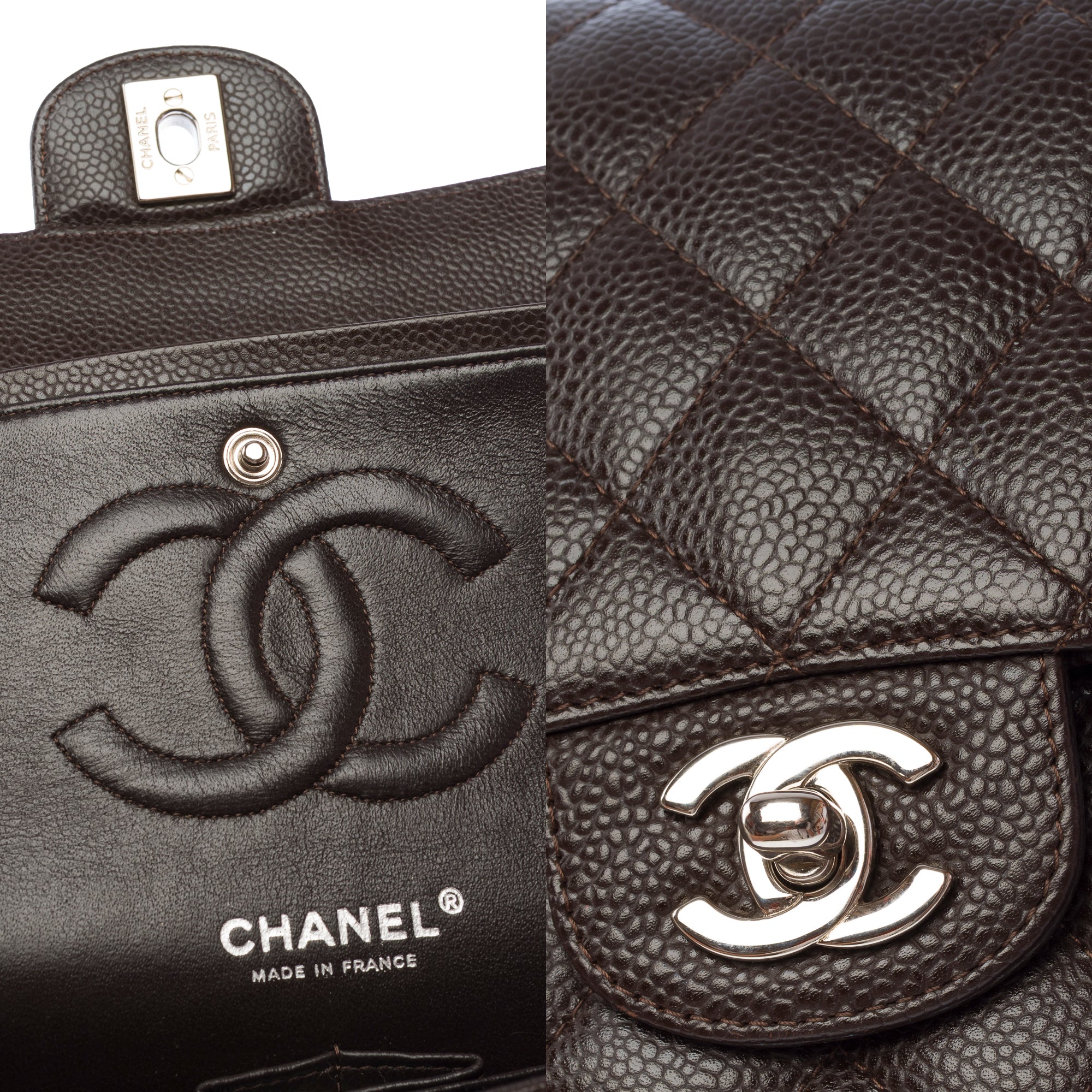 Sac CHANEL Timeless/Classique en Cuir Marron - 103846