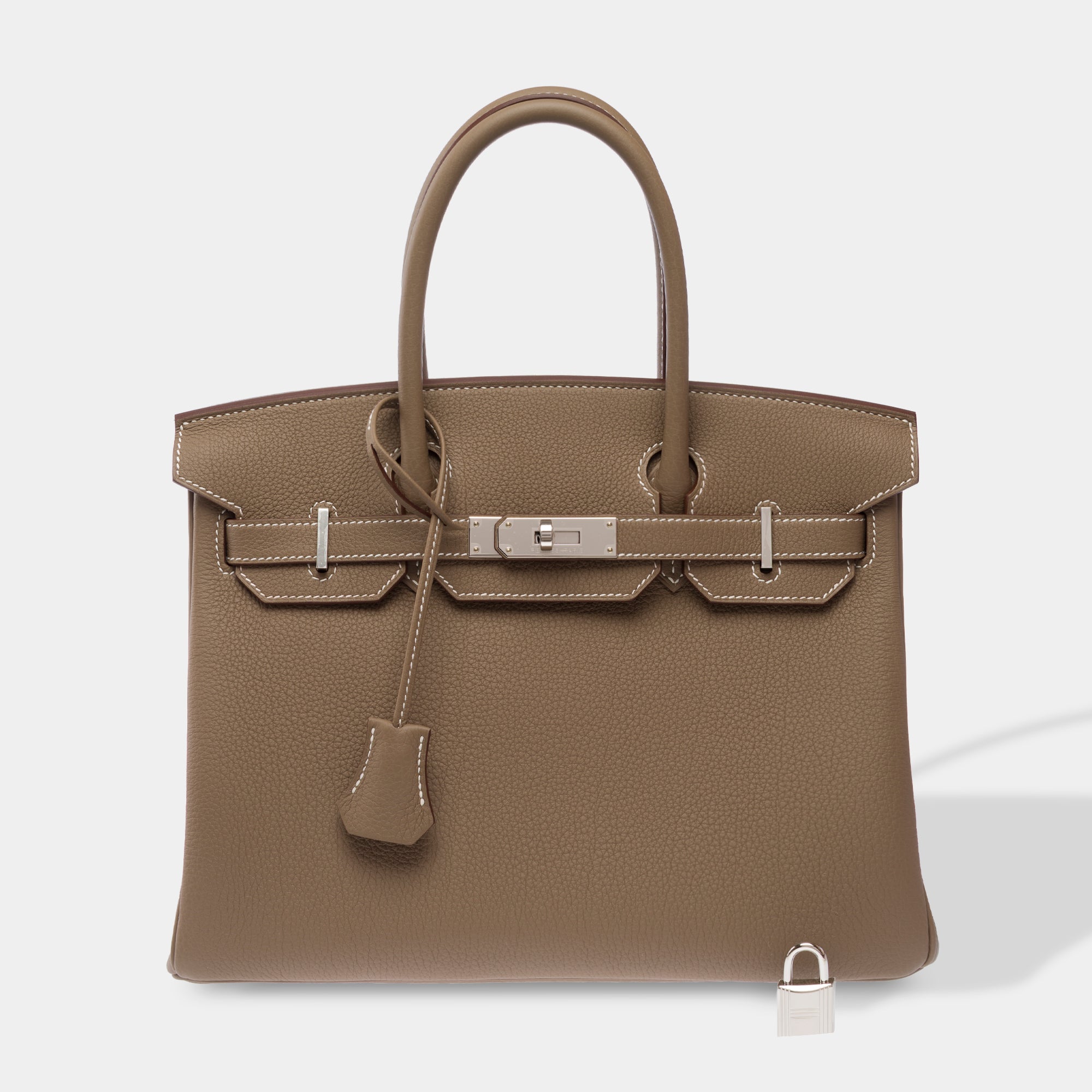 Sac HERMES Birkin 30 en Cuir Étoupe - 103845