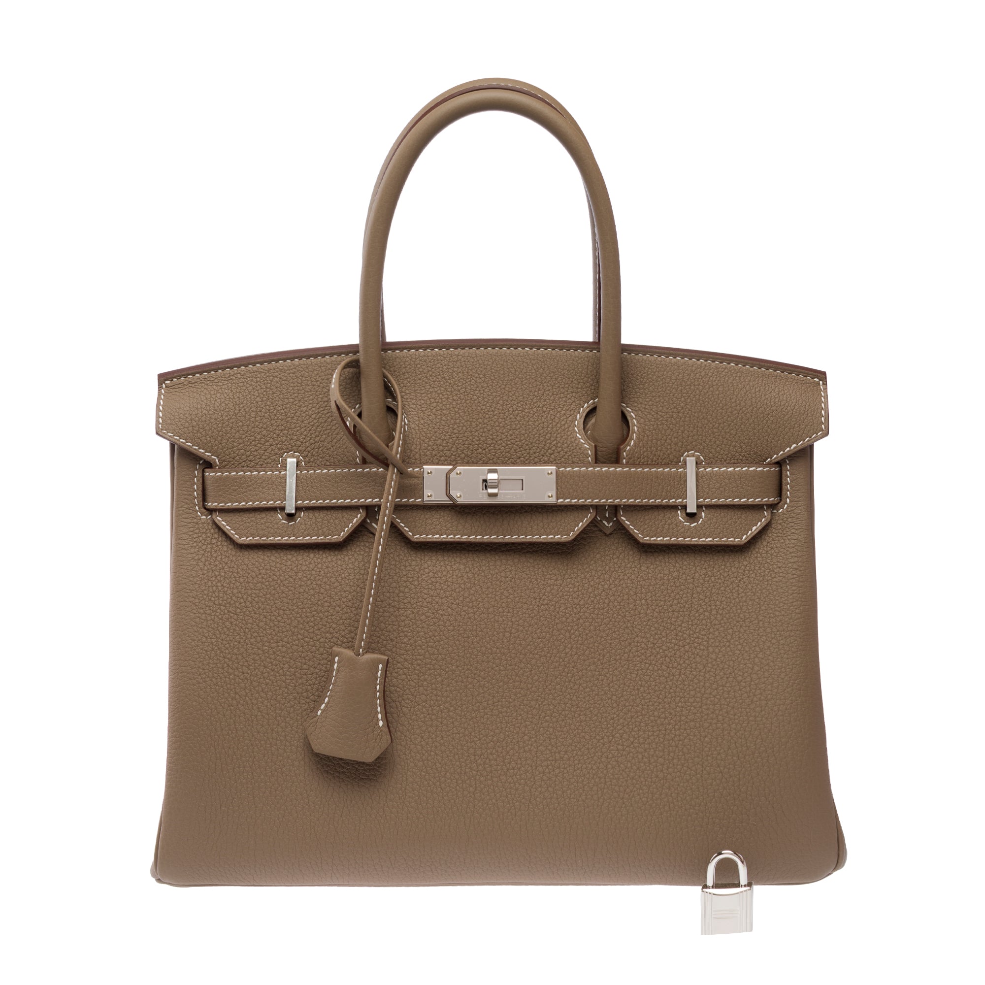 Sac HERMES Birkin 30 en Cuir Étoupe - 103845