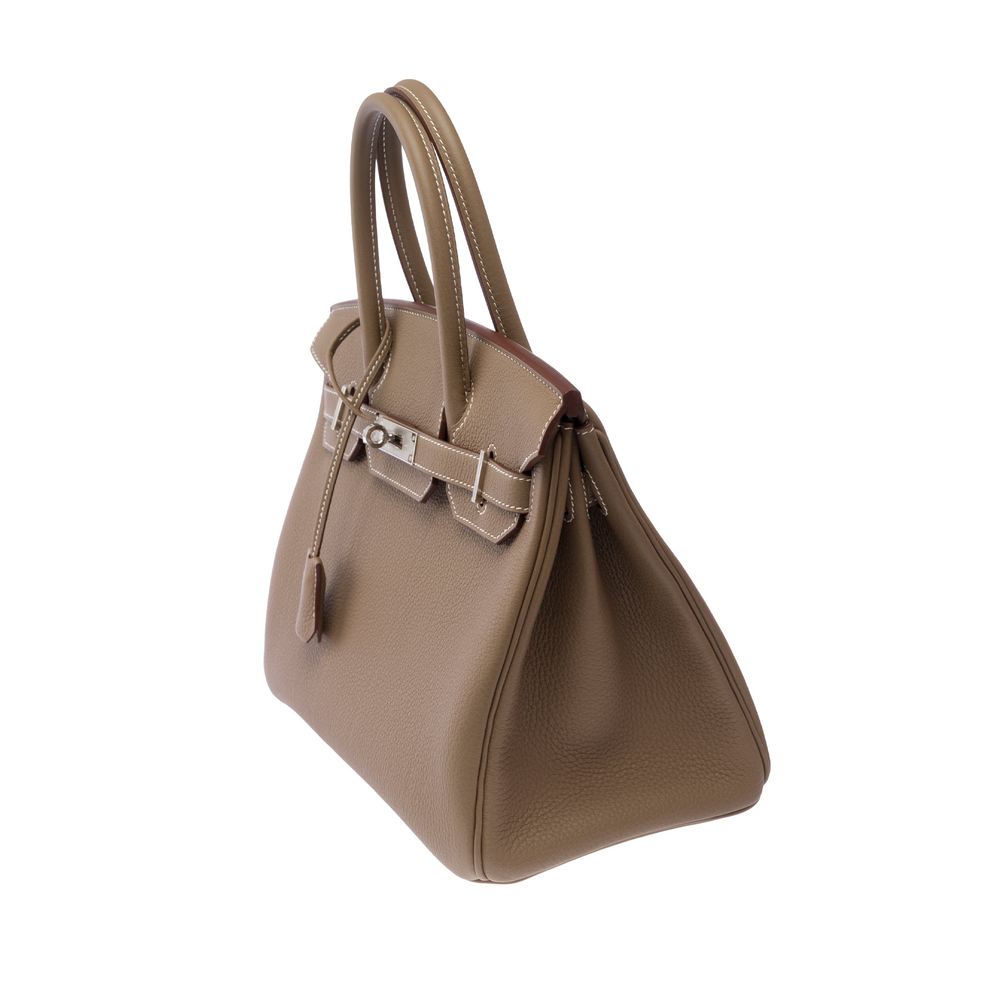 Sac HERMES Birkin 30 en Cuir Étoupe - 103845