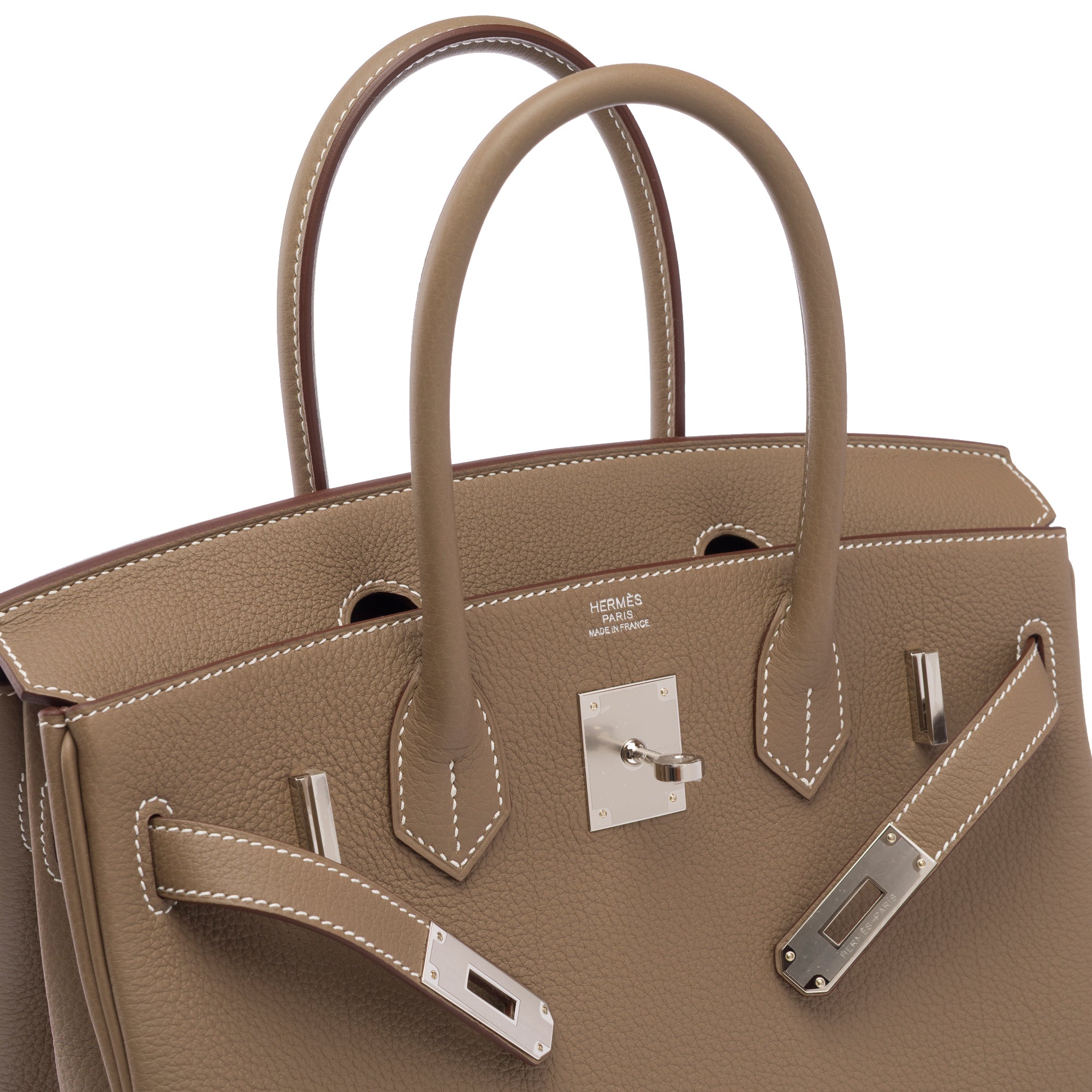 Sac HERMES Birkin 30 en Cuir Étoupe - 103845