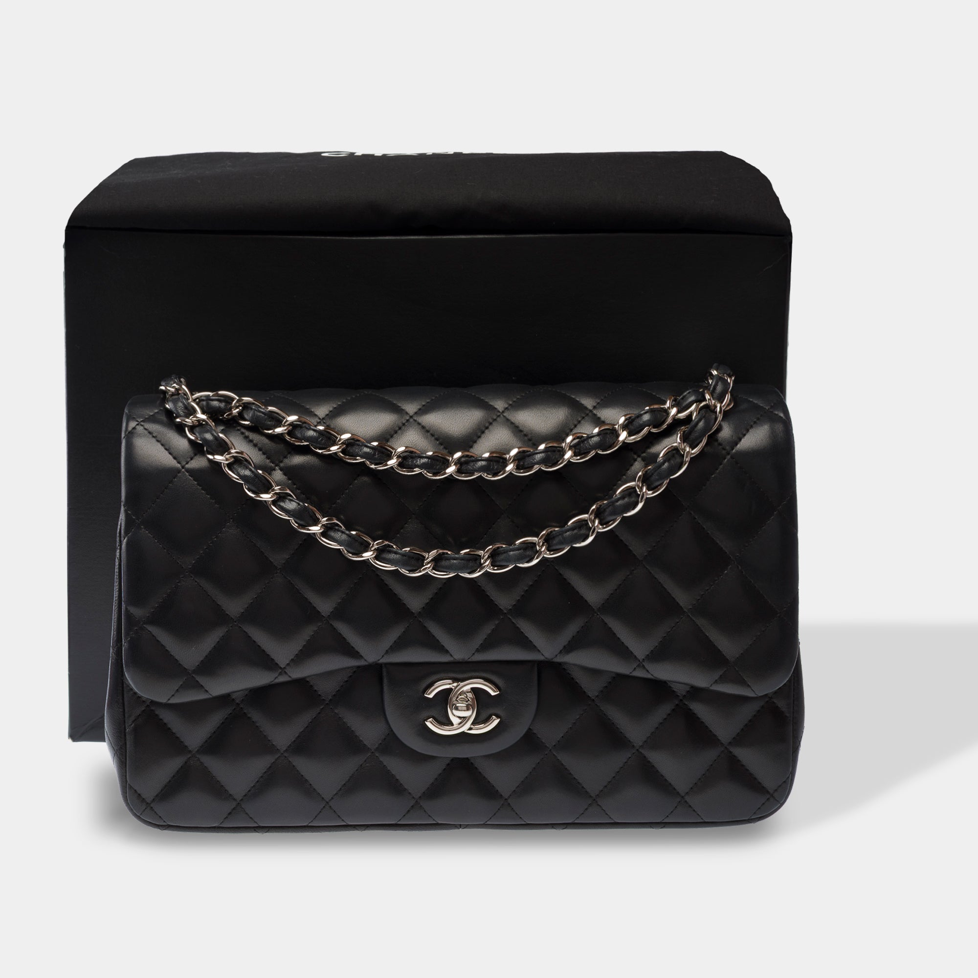 Sac CHANEL Timeless/Classique en Cuir Noir - 103869