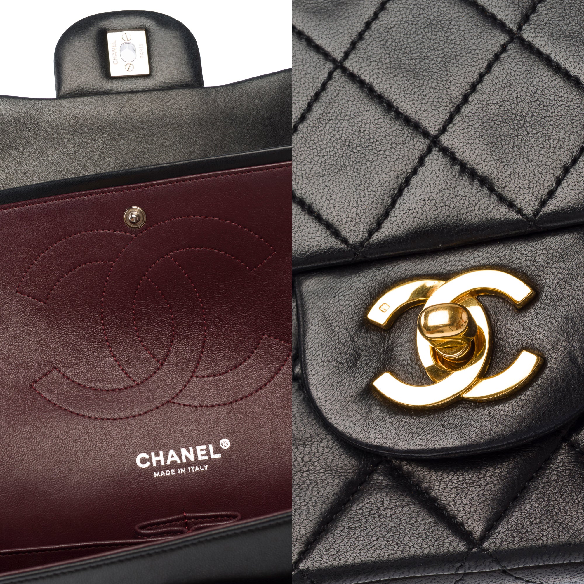 Sac CHANEL Timeless/Classique en Cuir Noir - 103869