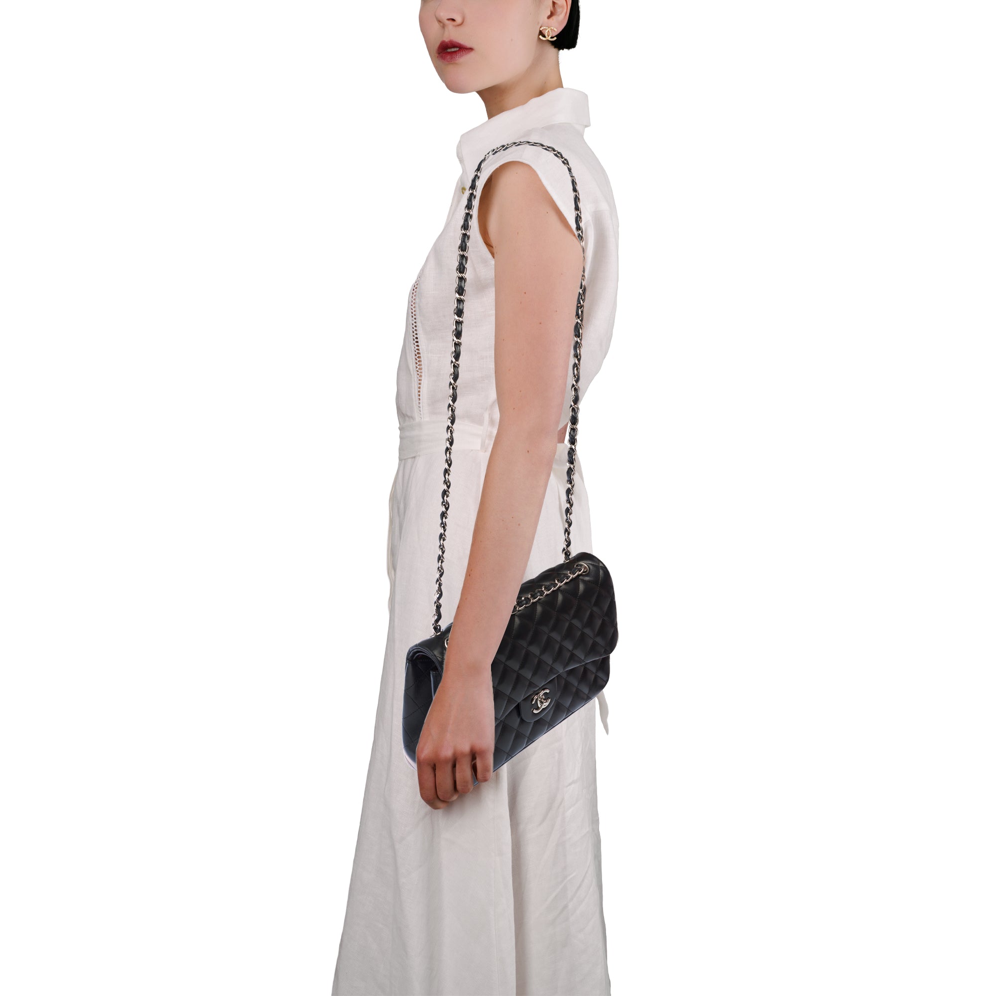 Sac CHANEL Timeless/Classique en Cuir Noir - 103869