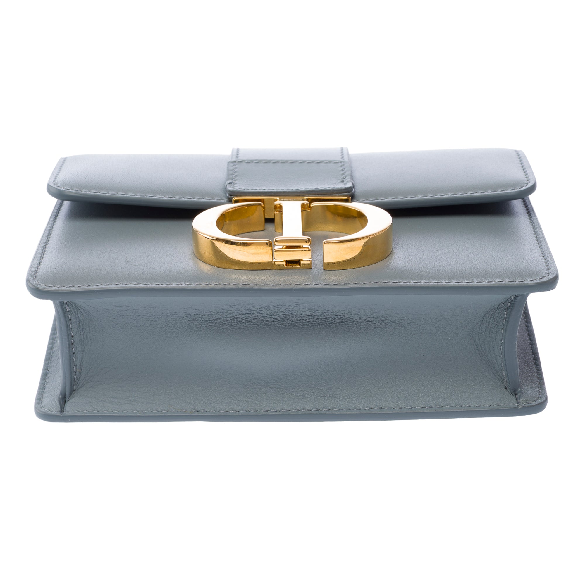 Sac DIOR 30 Montaigne en Cuir Gris - 103832
