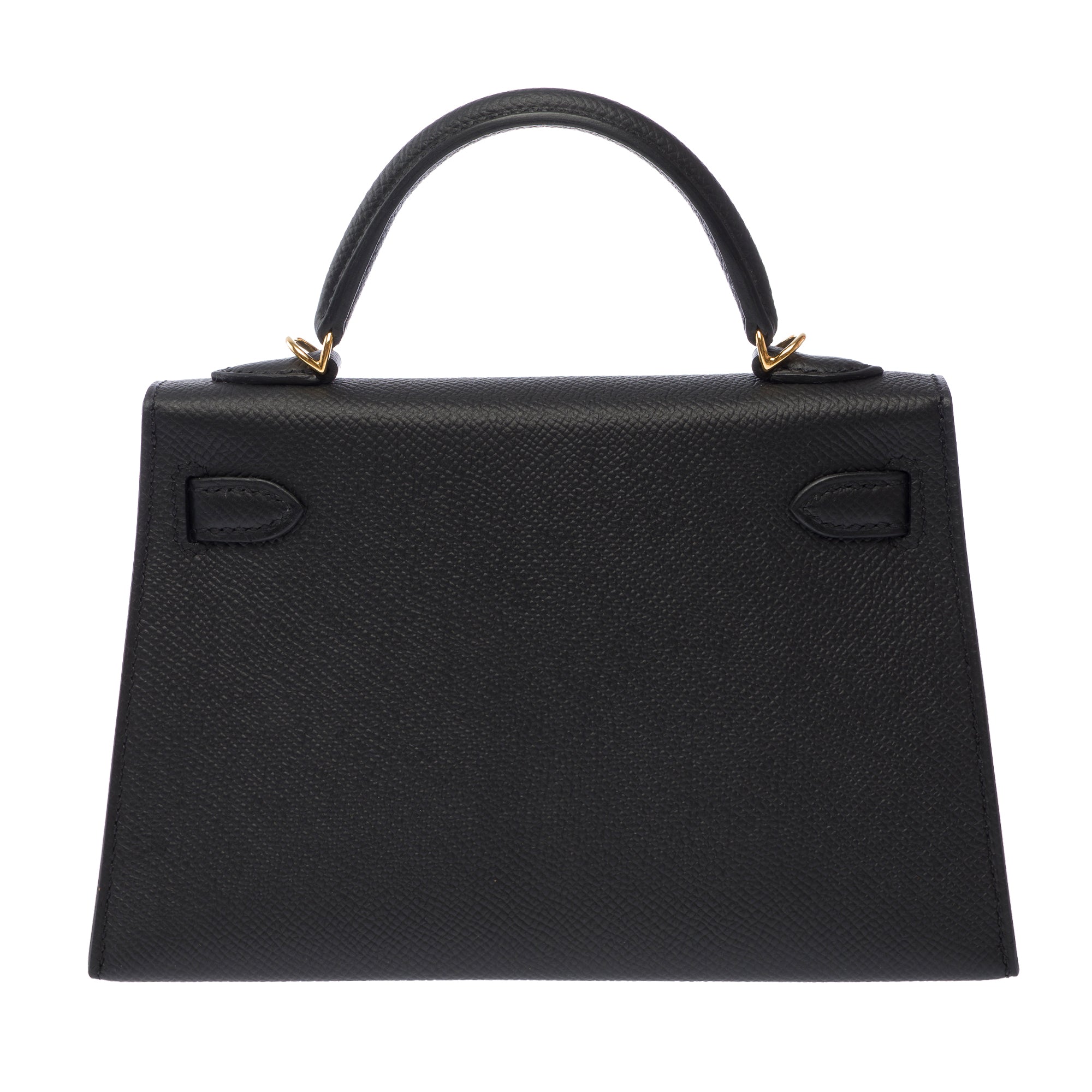 Sac HERMES Kelly Mini en Cuir Noir - 103841