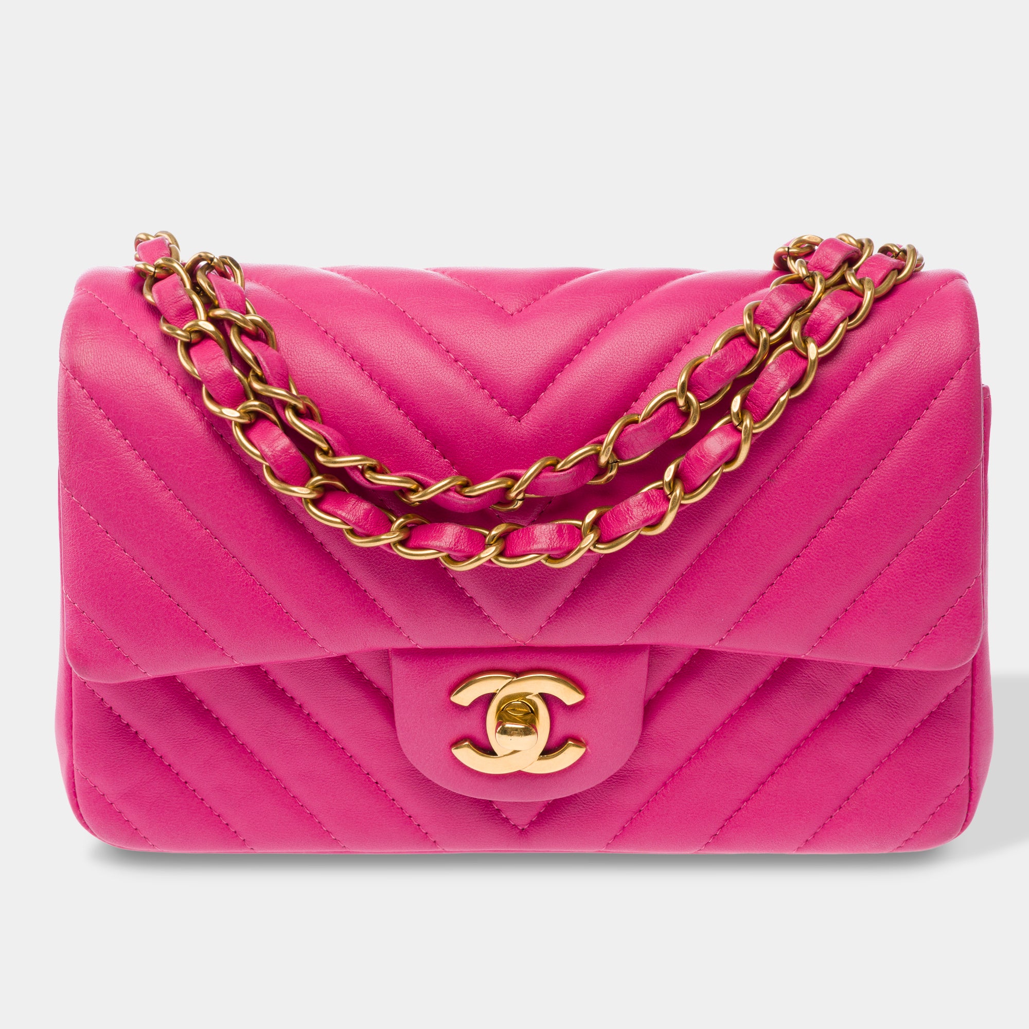 Sac CHANEL Timeless/Classique en Cuir Rose - 103863