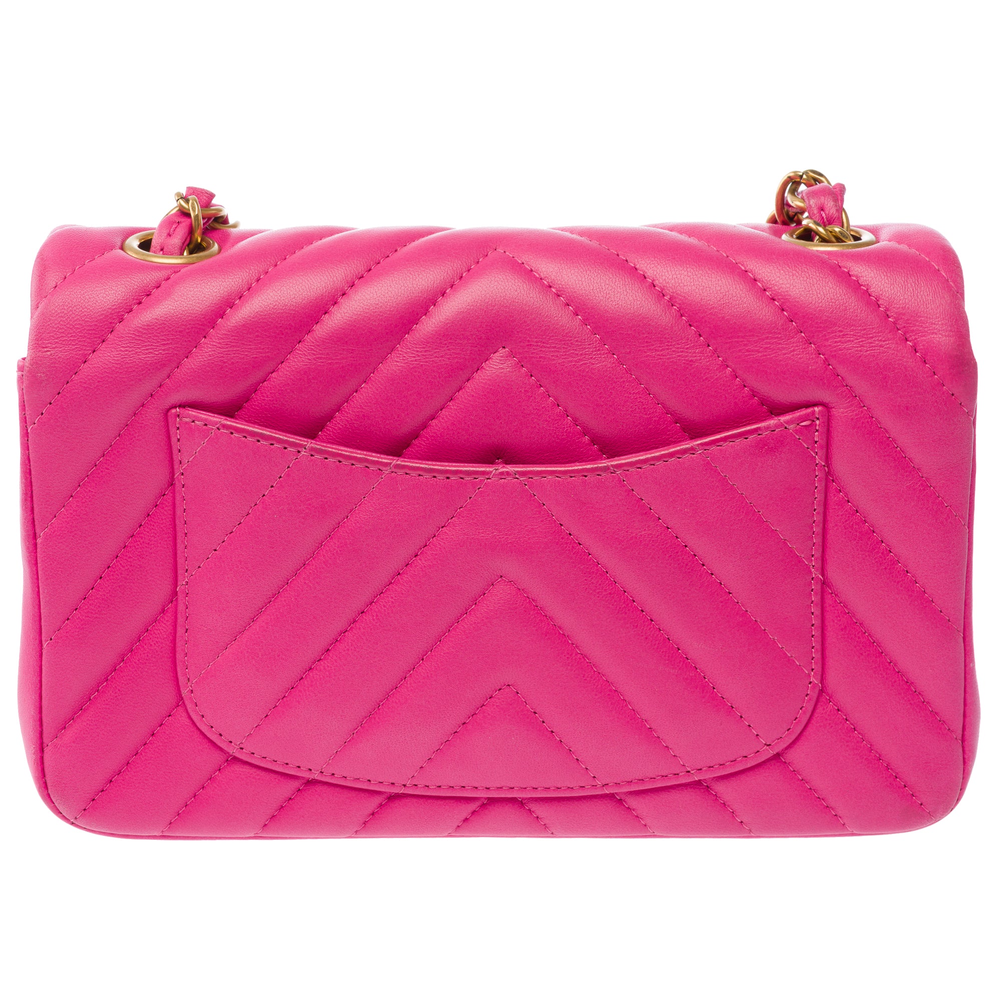 Sac CHANEL Timeless/Classique en Cuir Rose - 103863