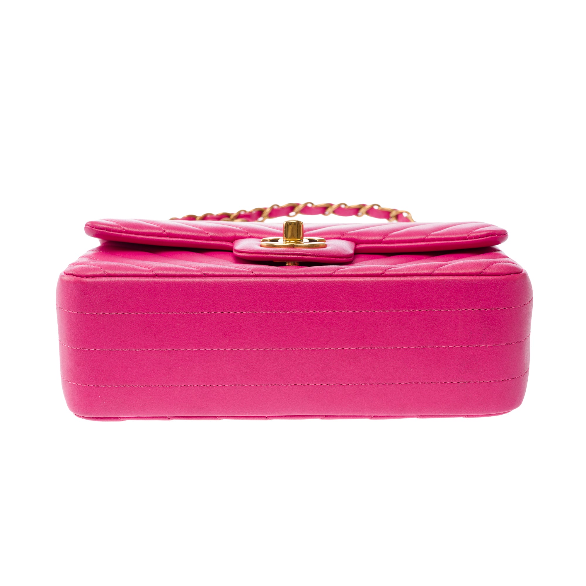 Sac CHANEL Timeless/Classique en Cuir Rose - 103863
