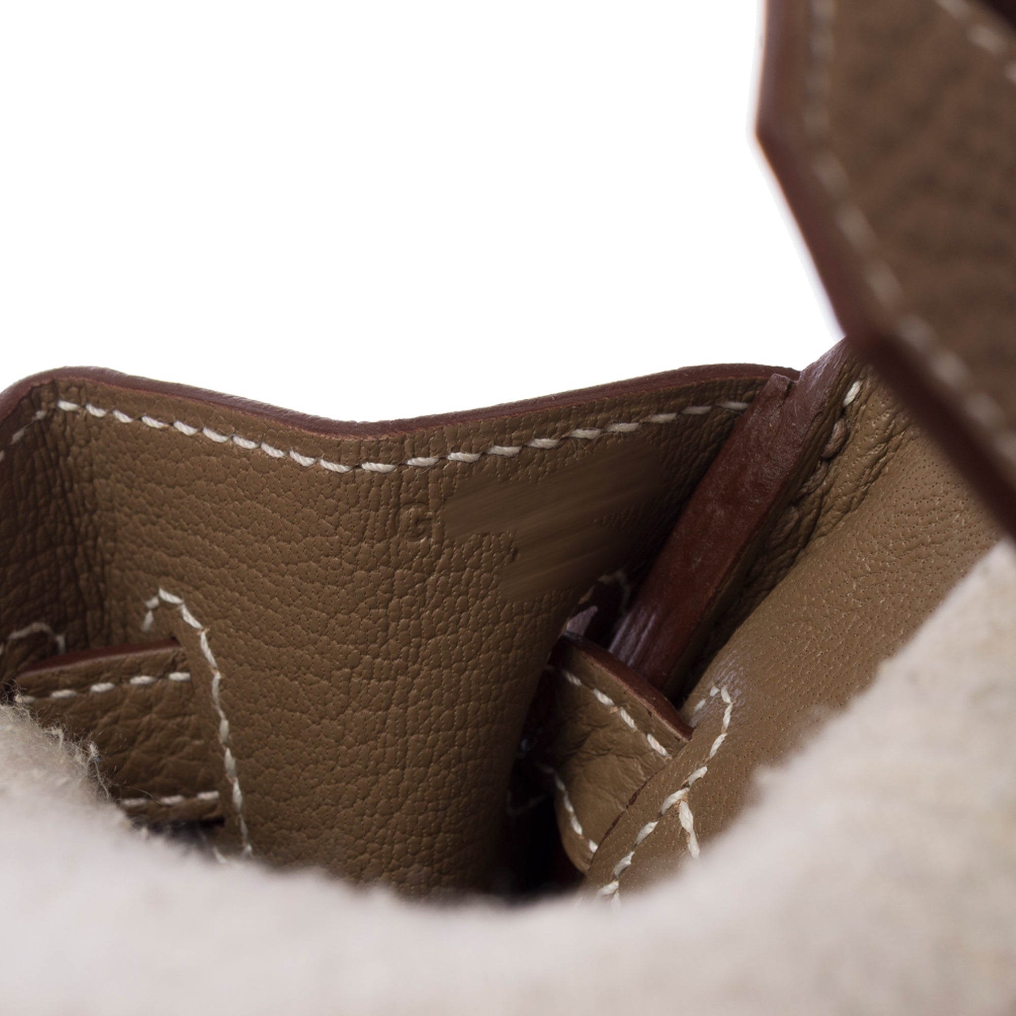 Sac HERMES Birkin 25 en Cuir Étoupe - 103840
