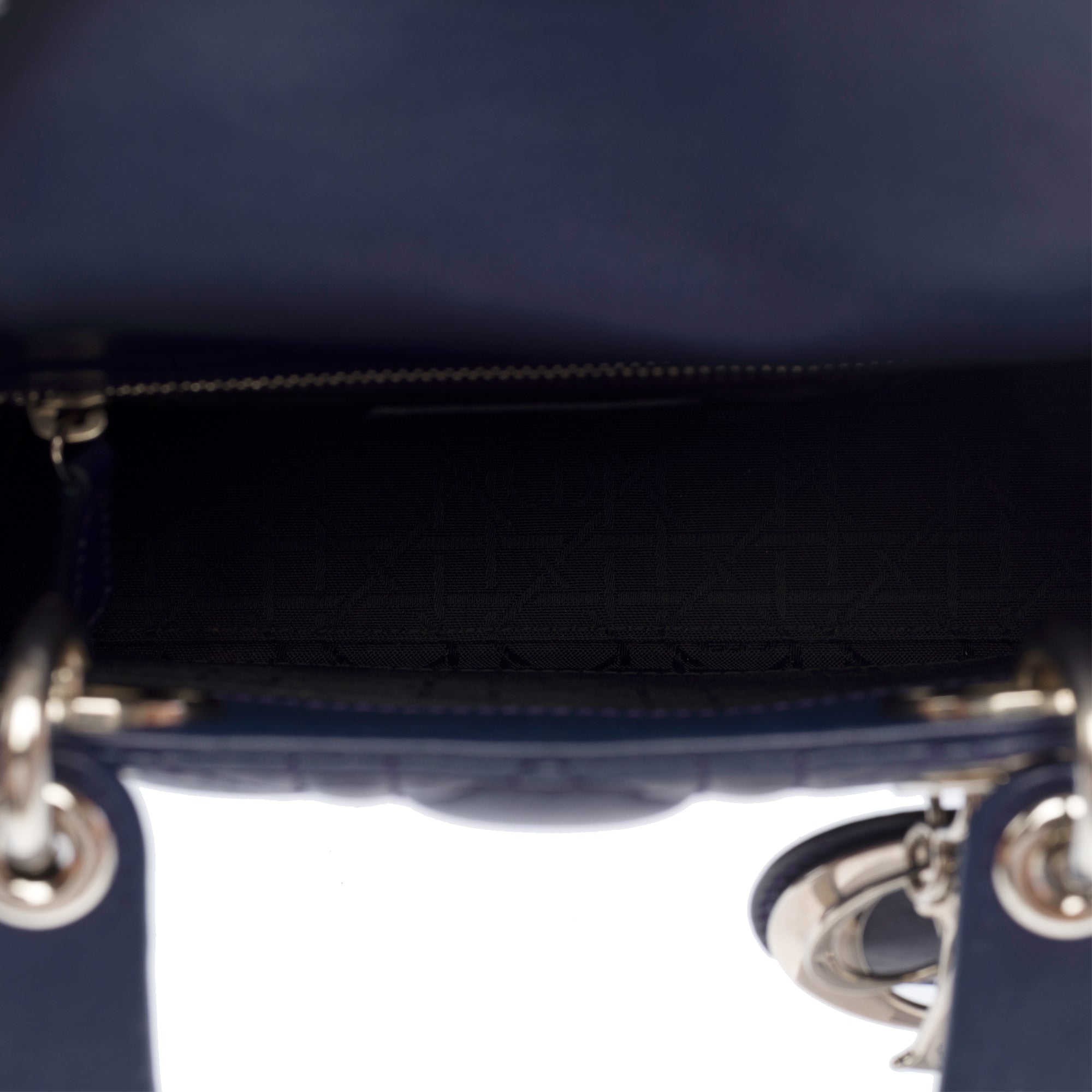 Sac DIOR Lady Dior en Cuir Bleu Marine - 103859