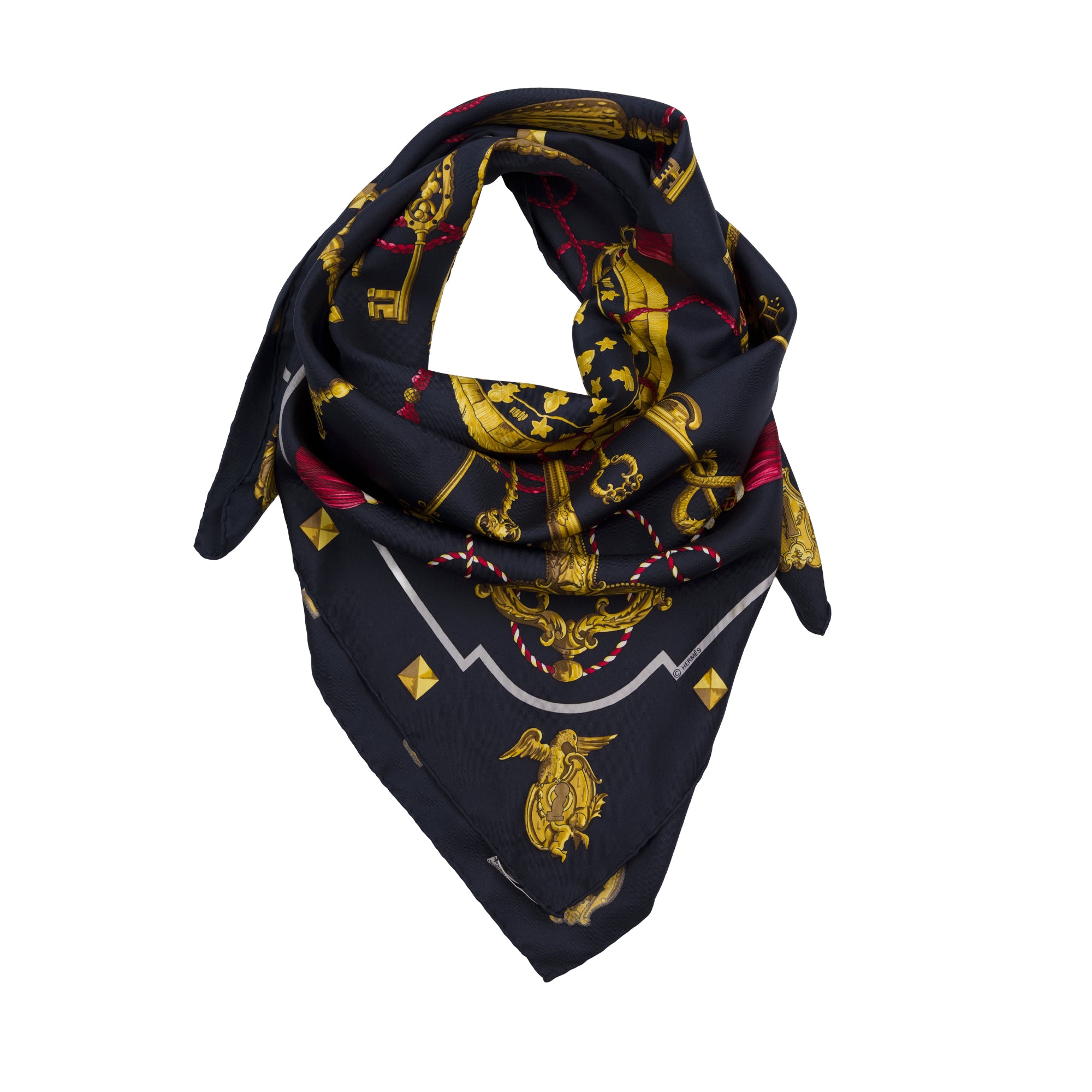 Accessoire HERMES en Soie Noir - 103821