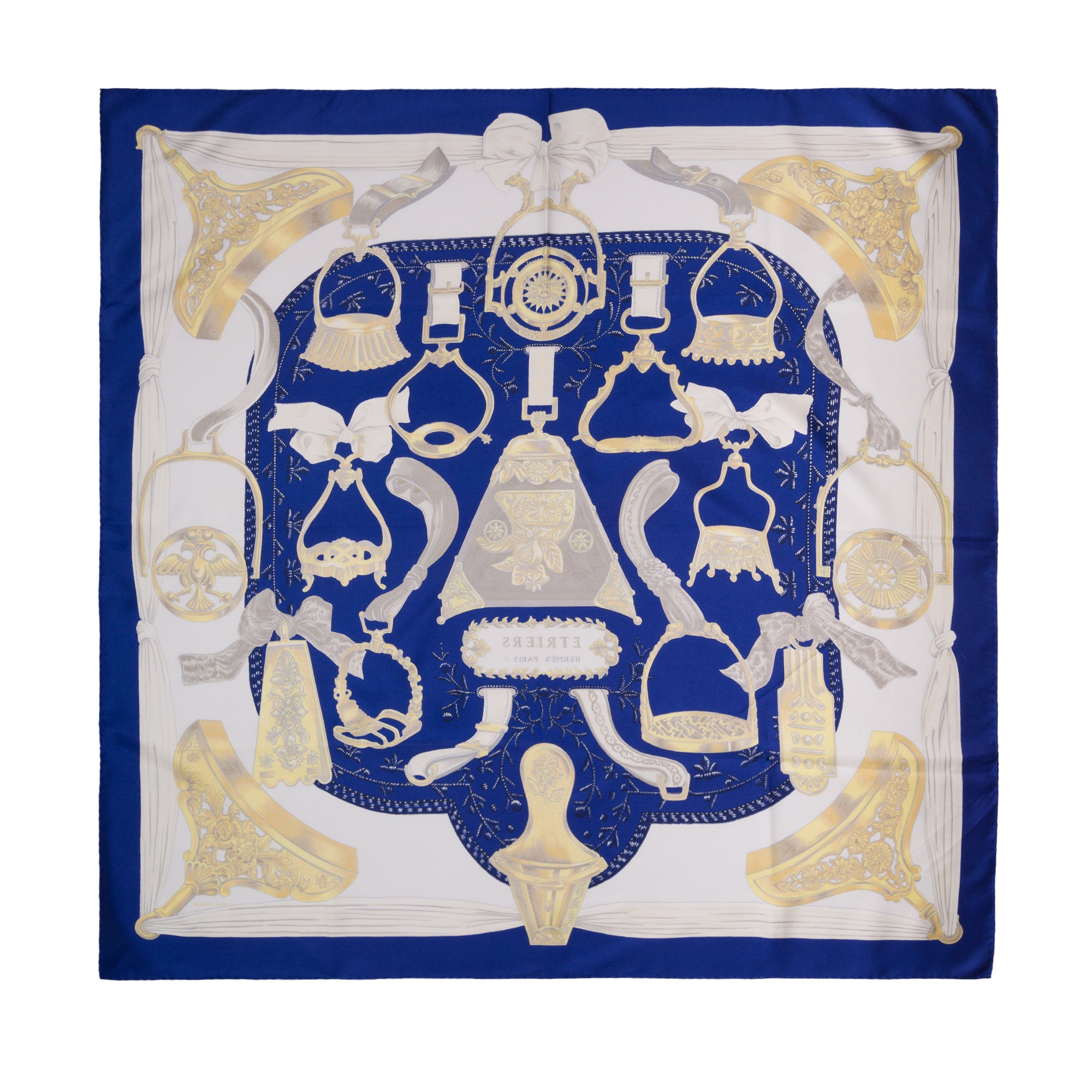 Accessoire HERMES en Soie Bleu - 103822