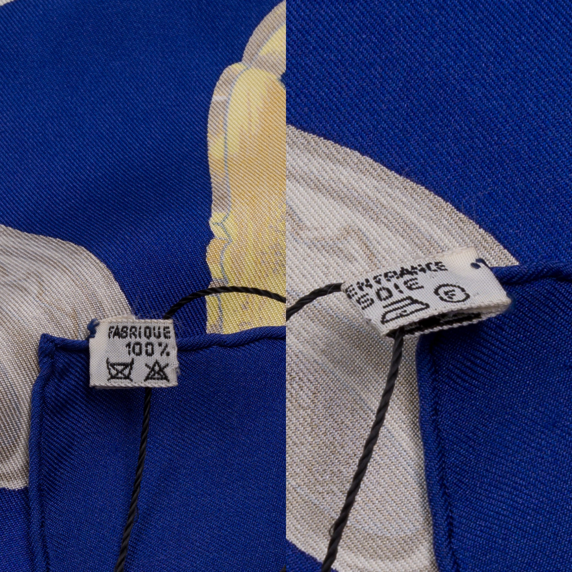 Accessoire HERMES en Soie Bleu - 103822