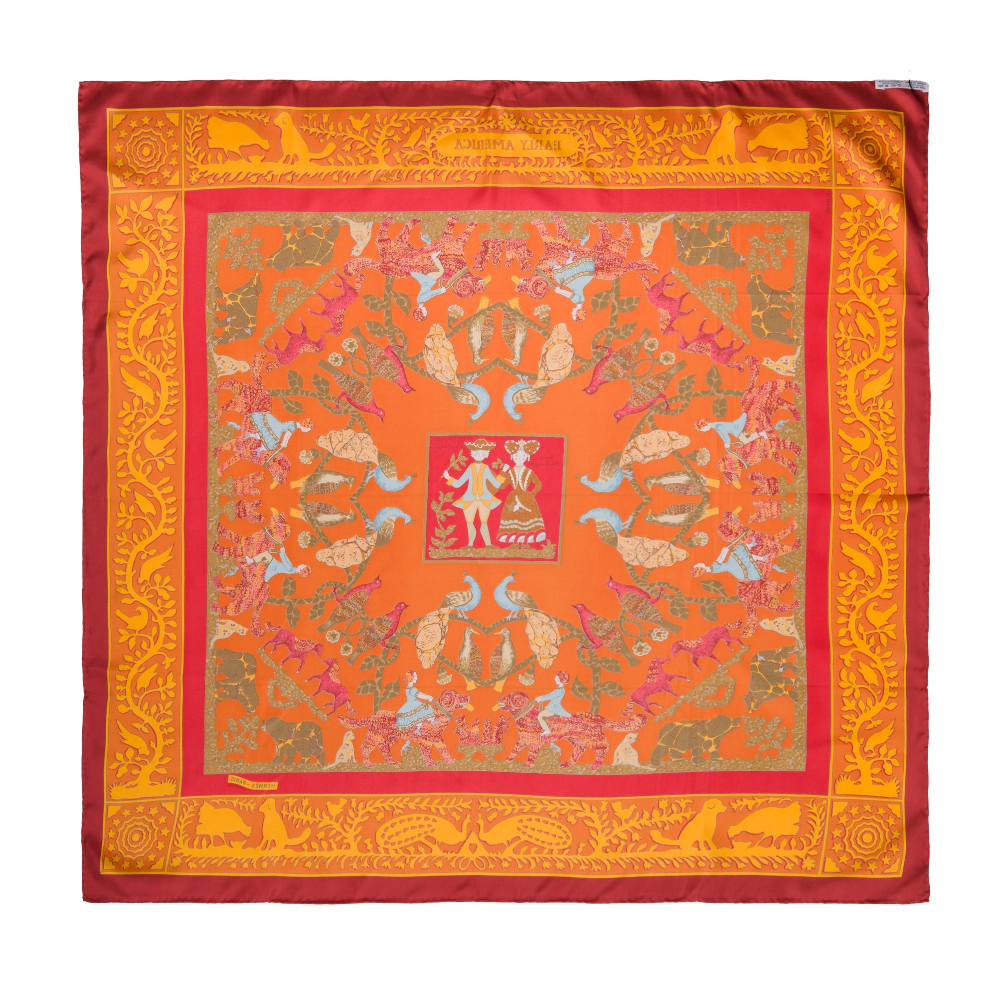 Accessoire HERMES en Soie Orange - 103823