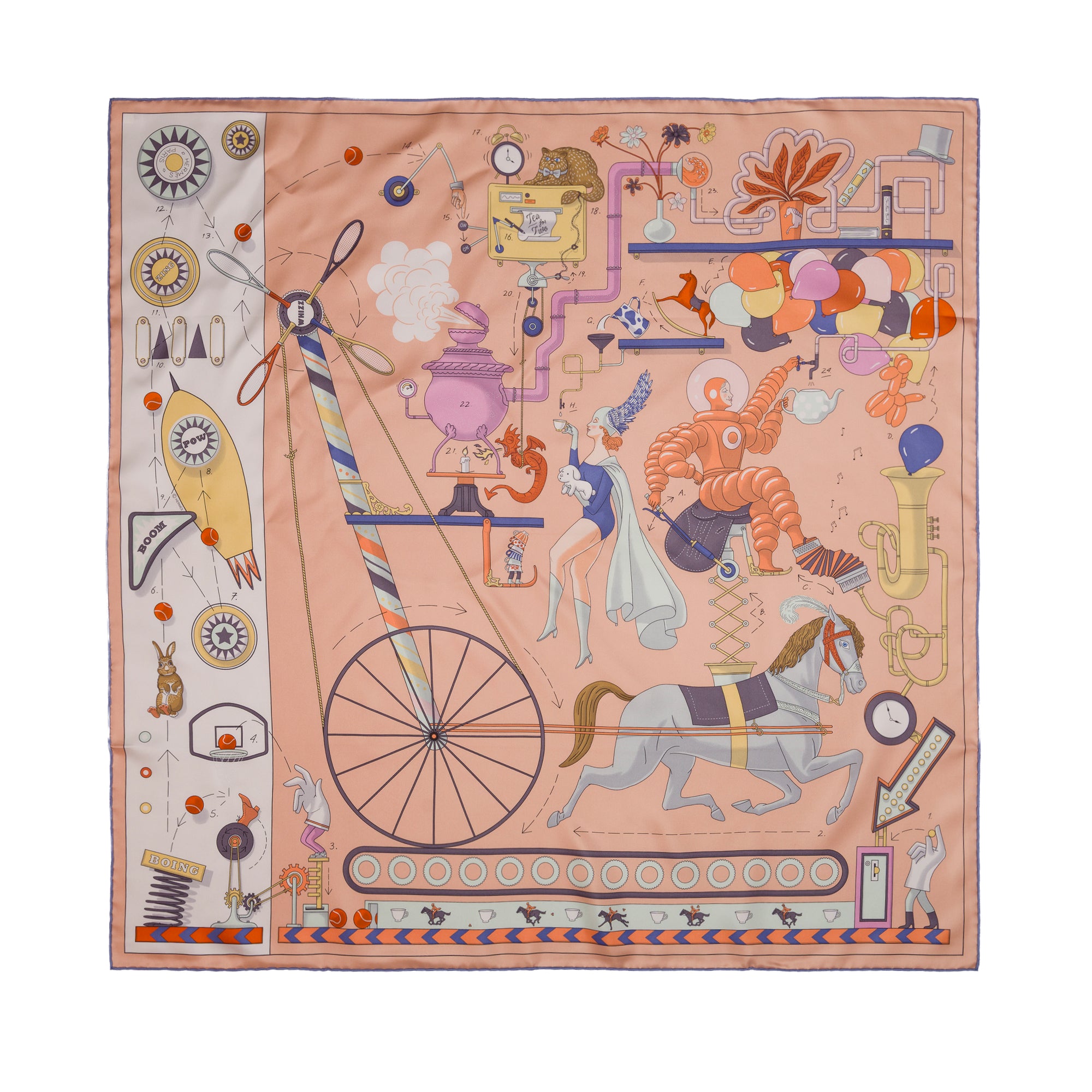 Accessoire HERMES en Soie Multicolor - 103804