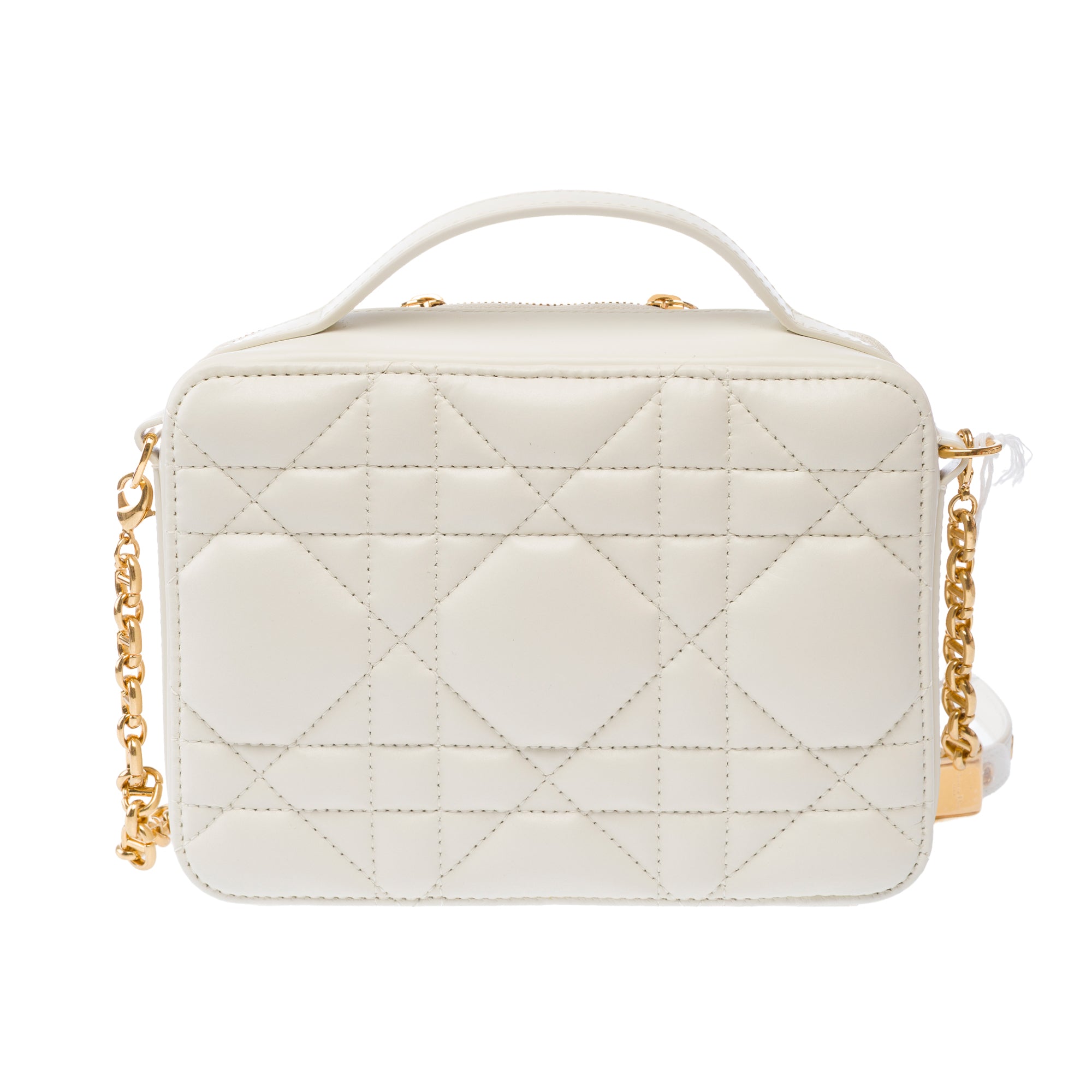 Sac DIOR Dior Caro en Cuir Blanc - 103829