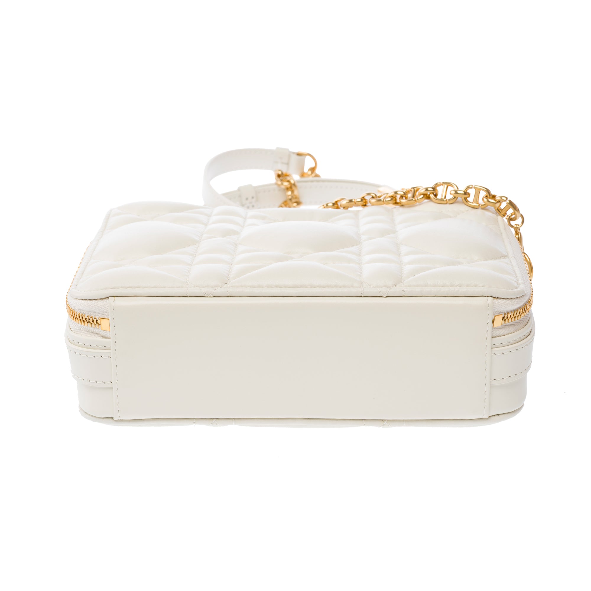 Sac DIOR Dior Caro en Cuir Blanc - 103829