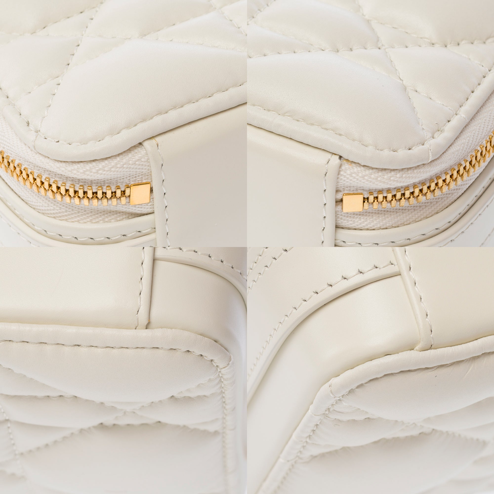 Sac DIOR Dior Caro en Cuir Blanc - 103829