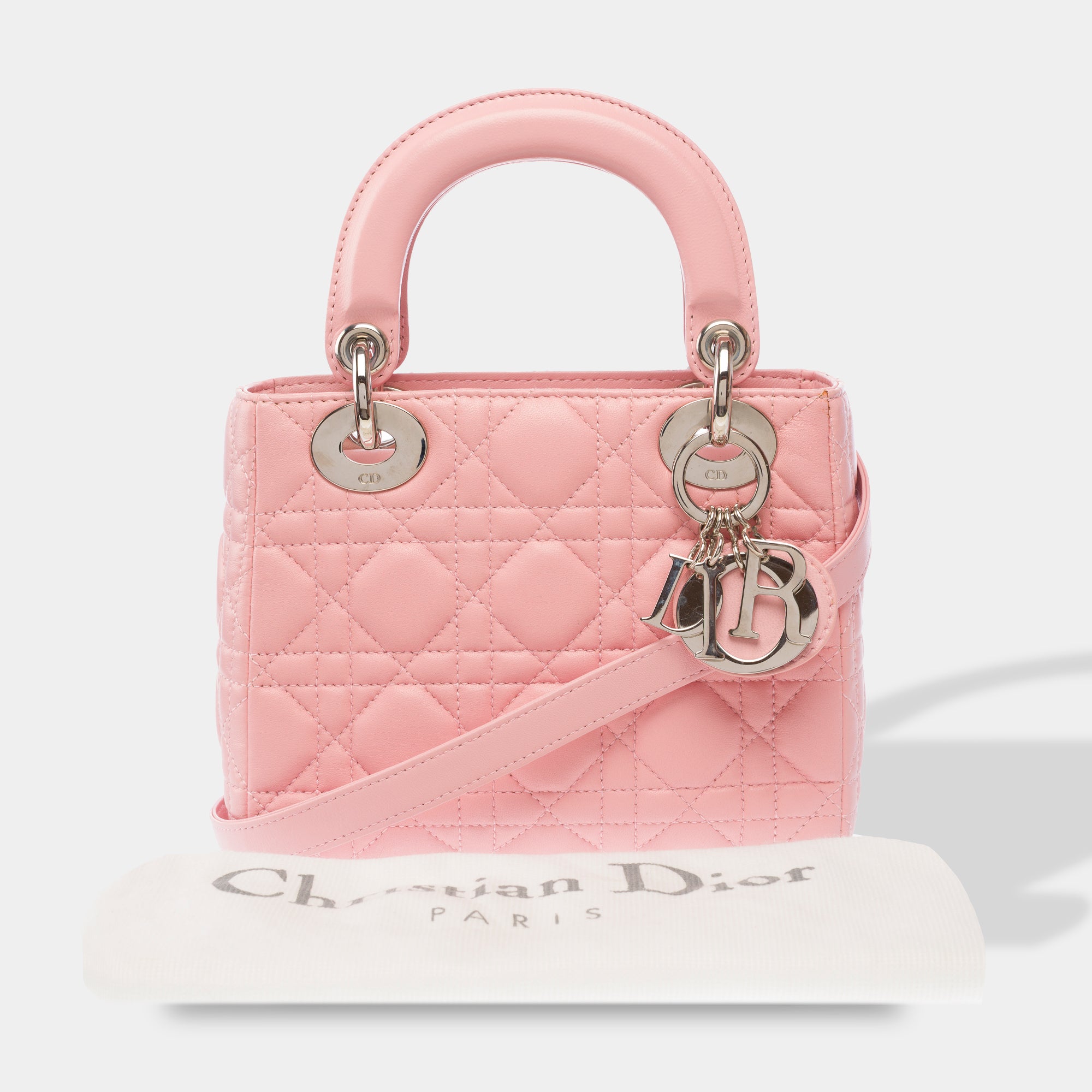 Sac DIOR Lady Dior en Cuir Rose - 103858