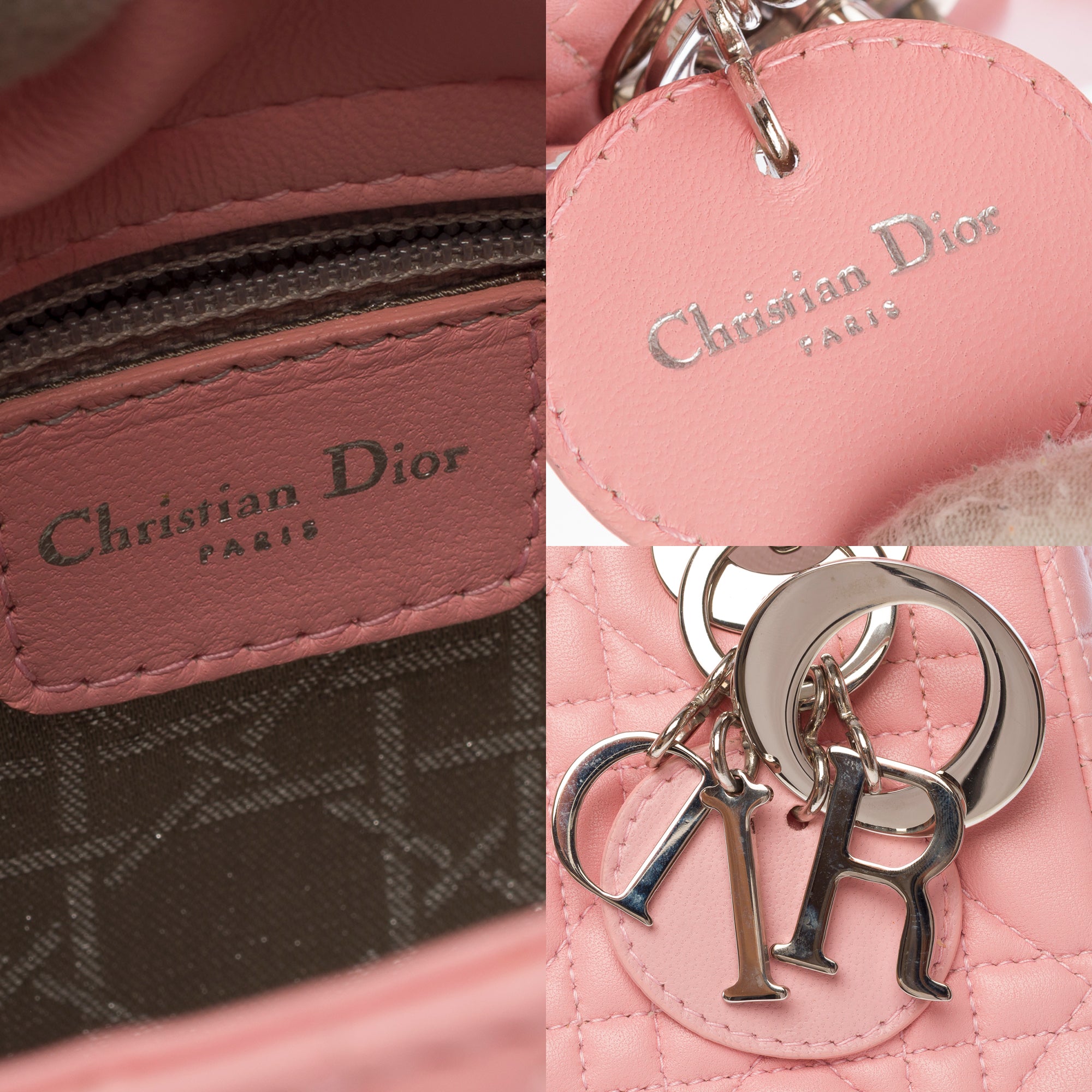 Sac DIOR Lady Dior en Cuir Rose - 103858