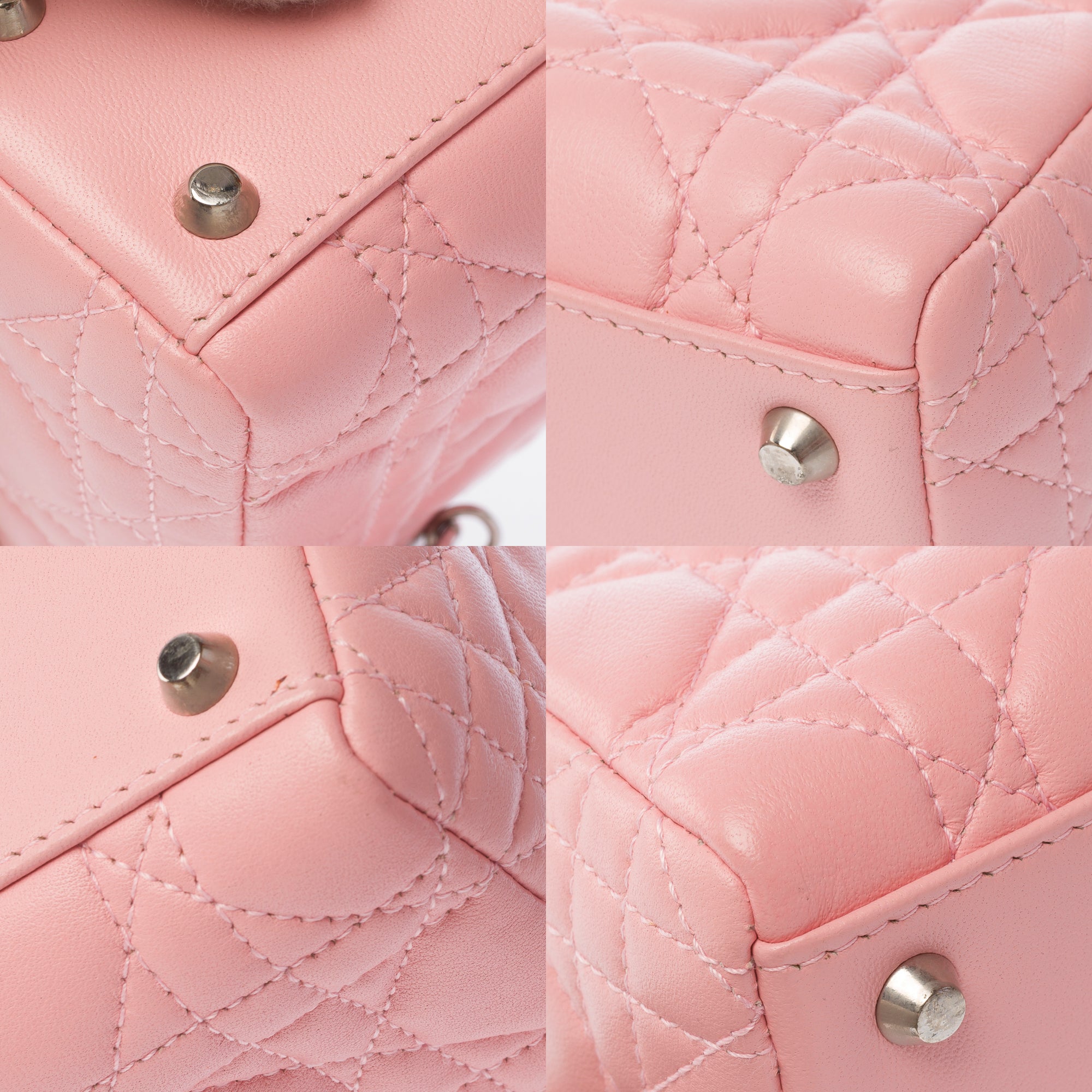 Sac DIOR Lady Dior en Cuir Rose - 103858